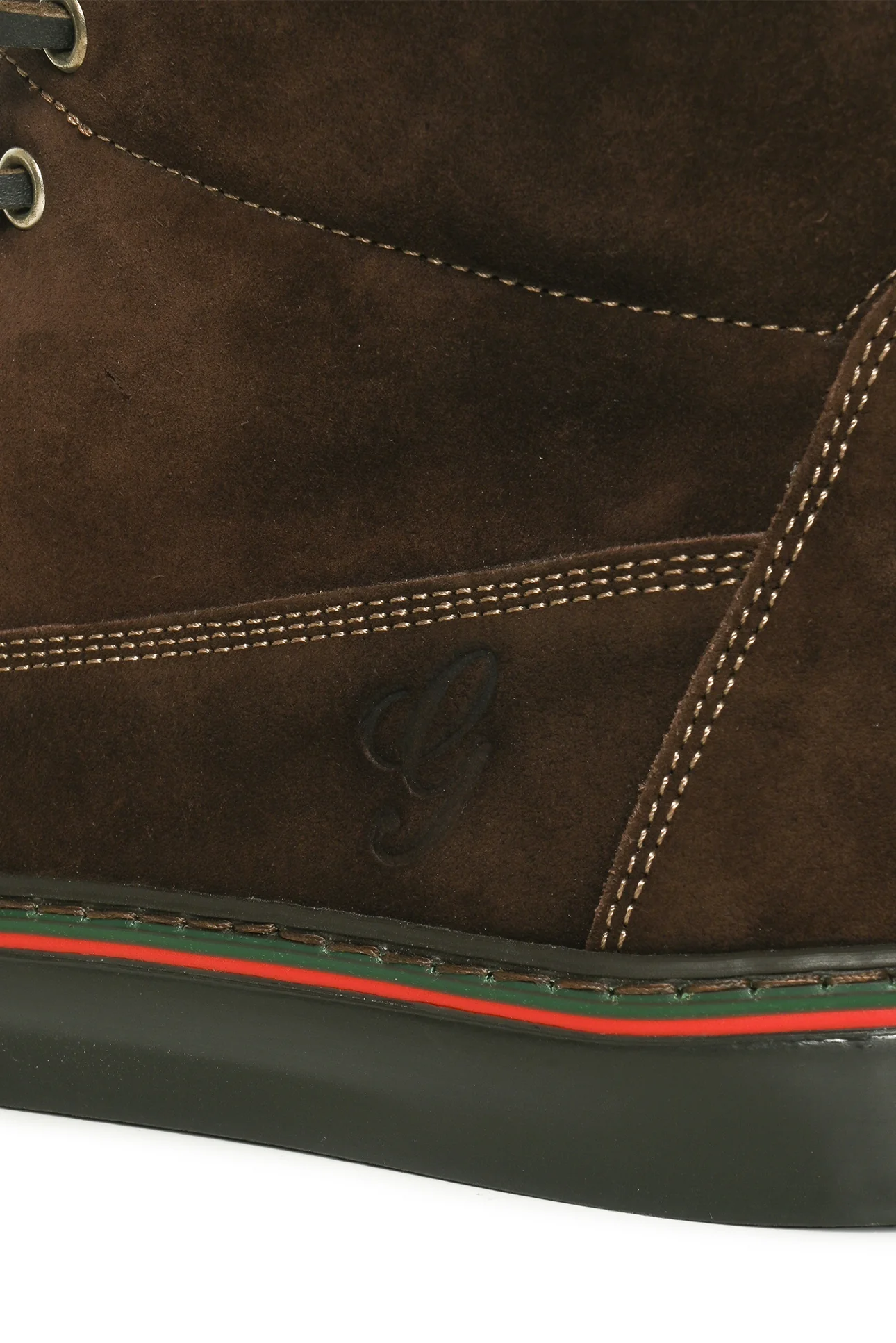 Gucci Size 9.5 Men's GG Canvas & Suede High Top Sneakers - Image 8