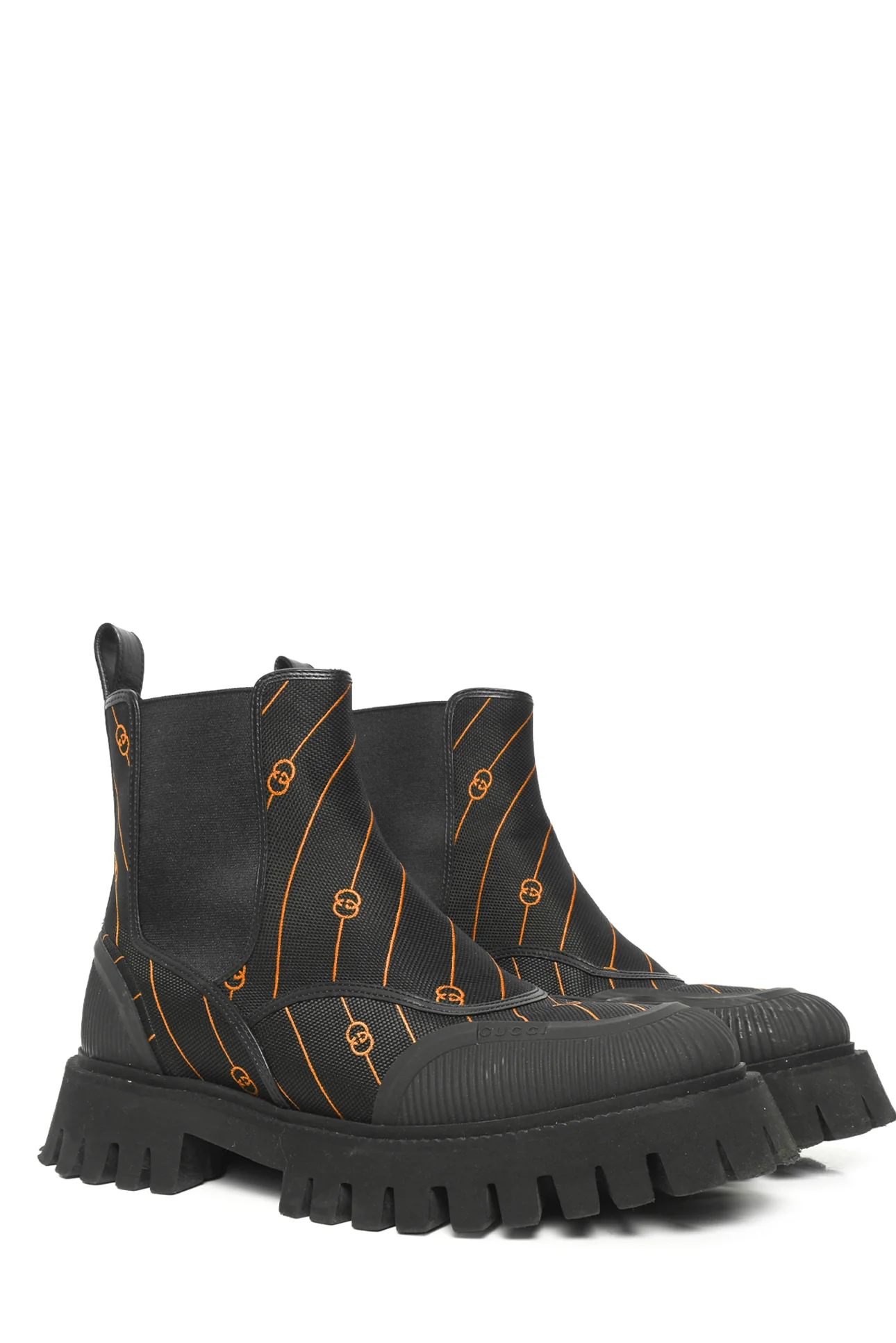 Gucci Size 9 Men's Novo GG Canvas Chelsea Boots - Image 2