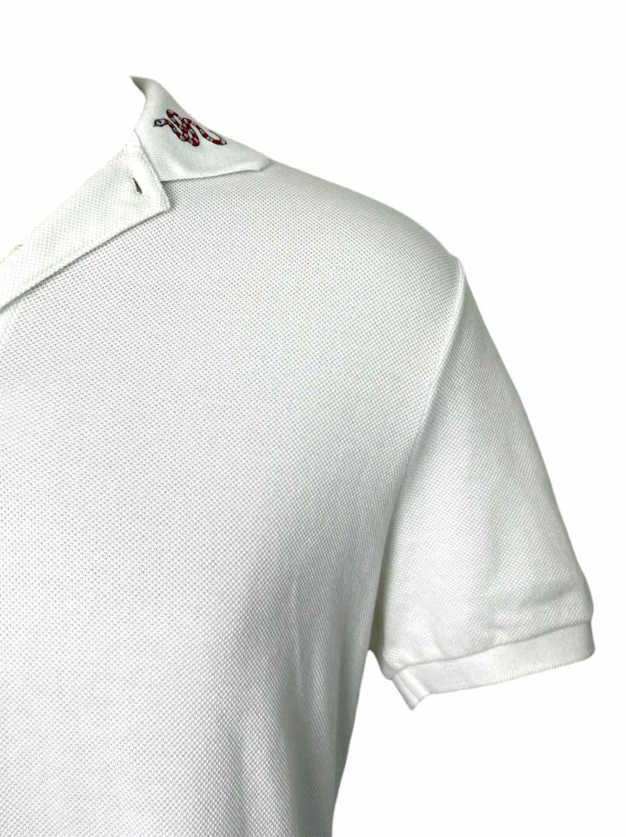 Gucci Size L Men's Embroidered Cotton Polo Shirt - Image 3