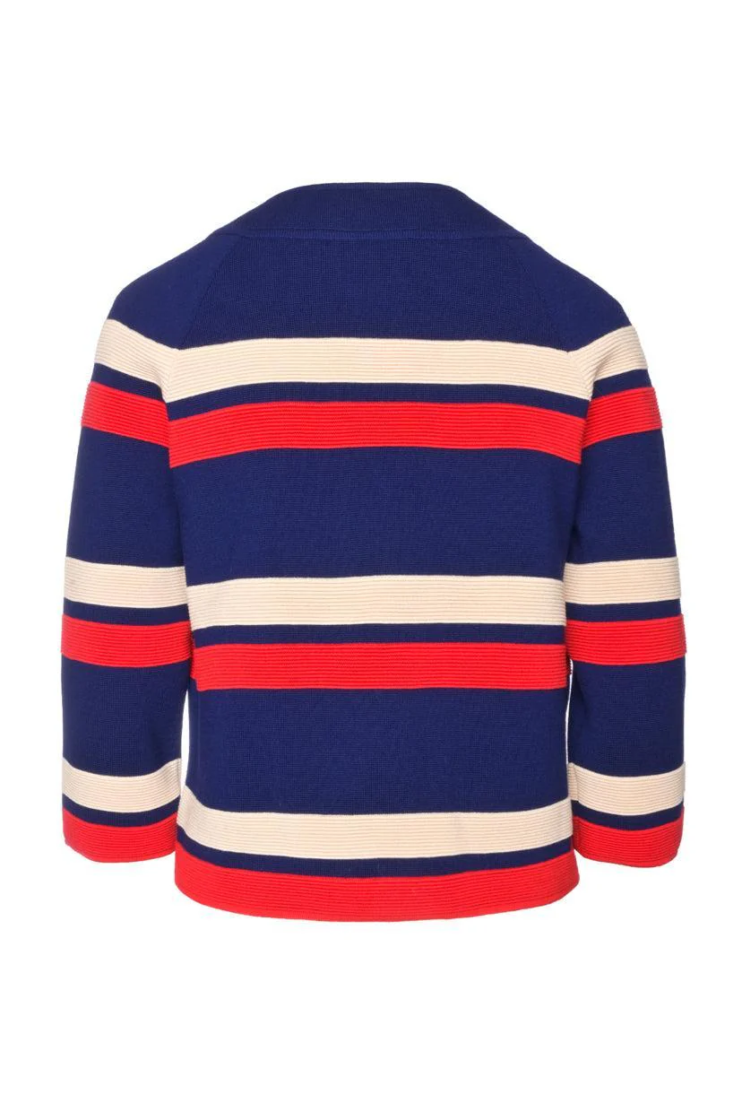 Gucci Size M 2019 Striped Cardigan - Image 2