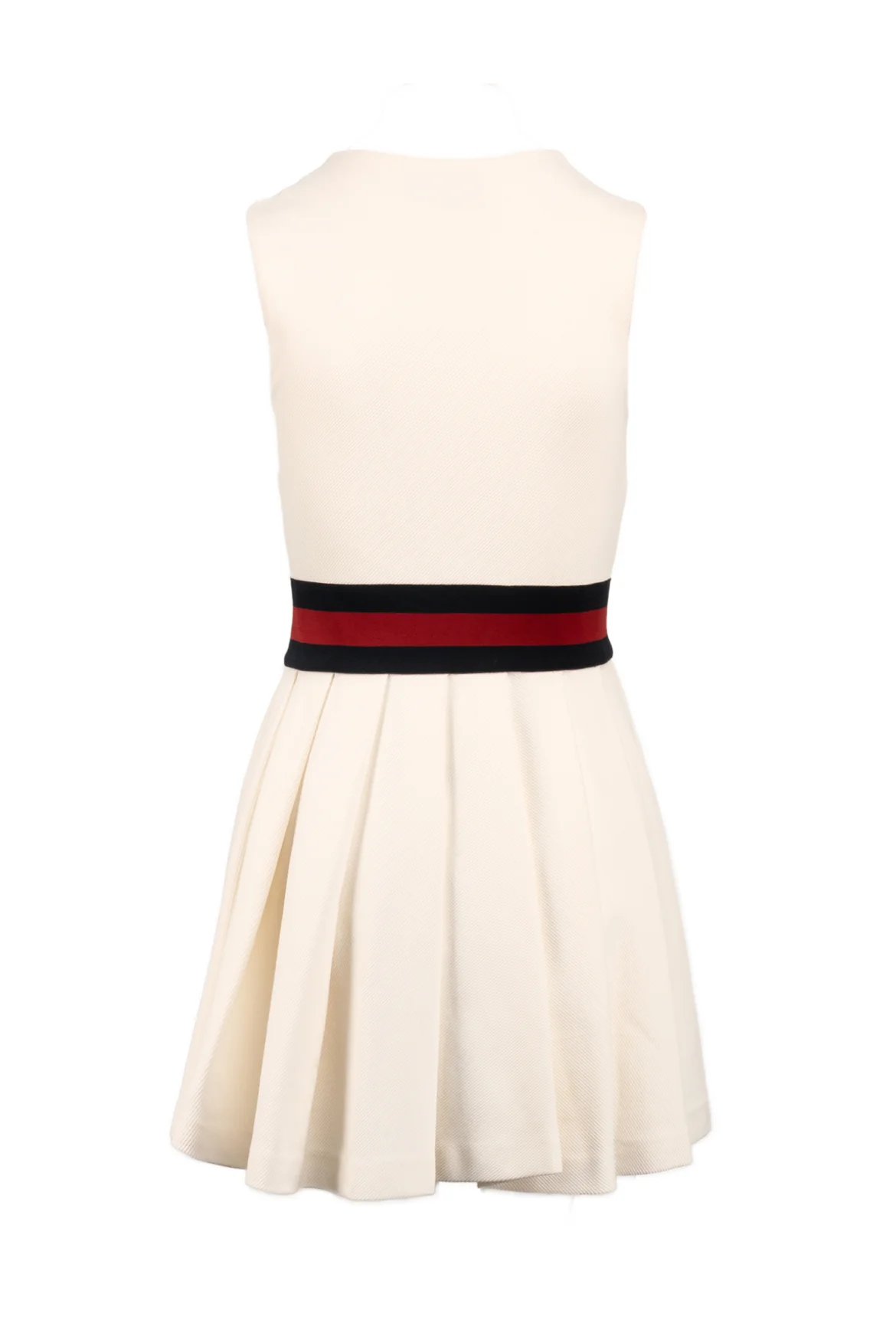 Gucci Size S Gabardine Trim Pleated Tennis Dress - Image 2