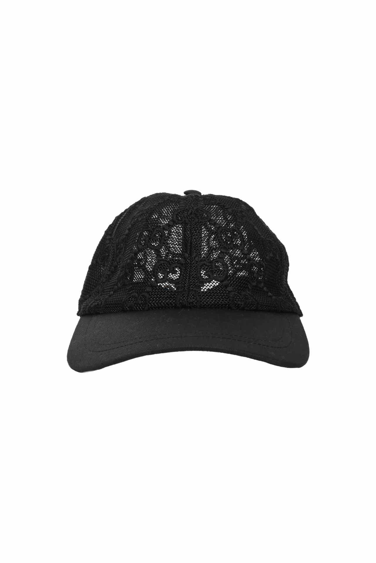 Gucci Size S Monogram Lace Baseball Hat - Image 2