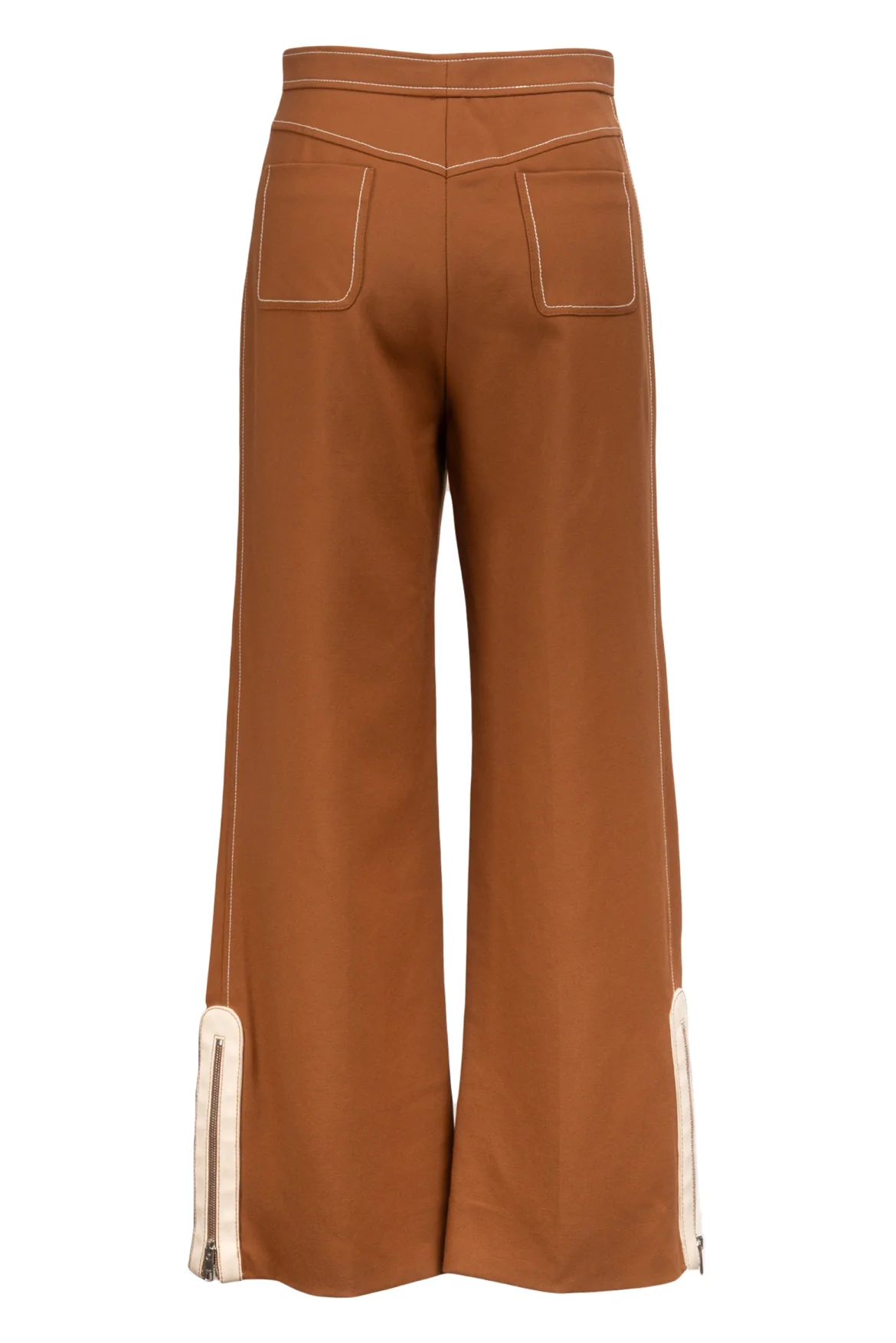 Gucci Size XS F/W 2016 Collection Zip Accent Wool Pants - Image 2