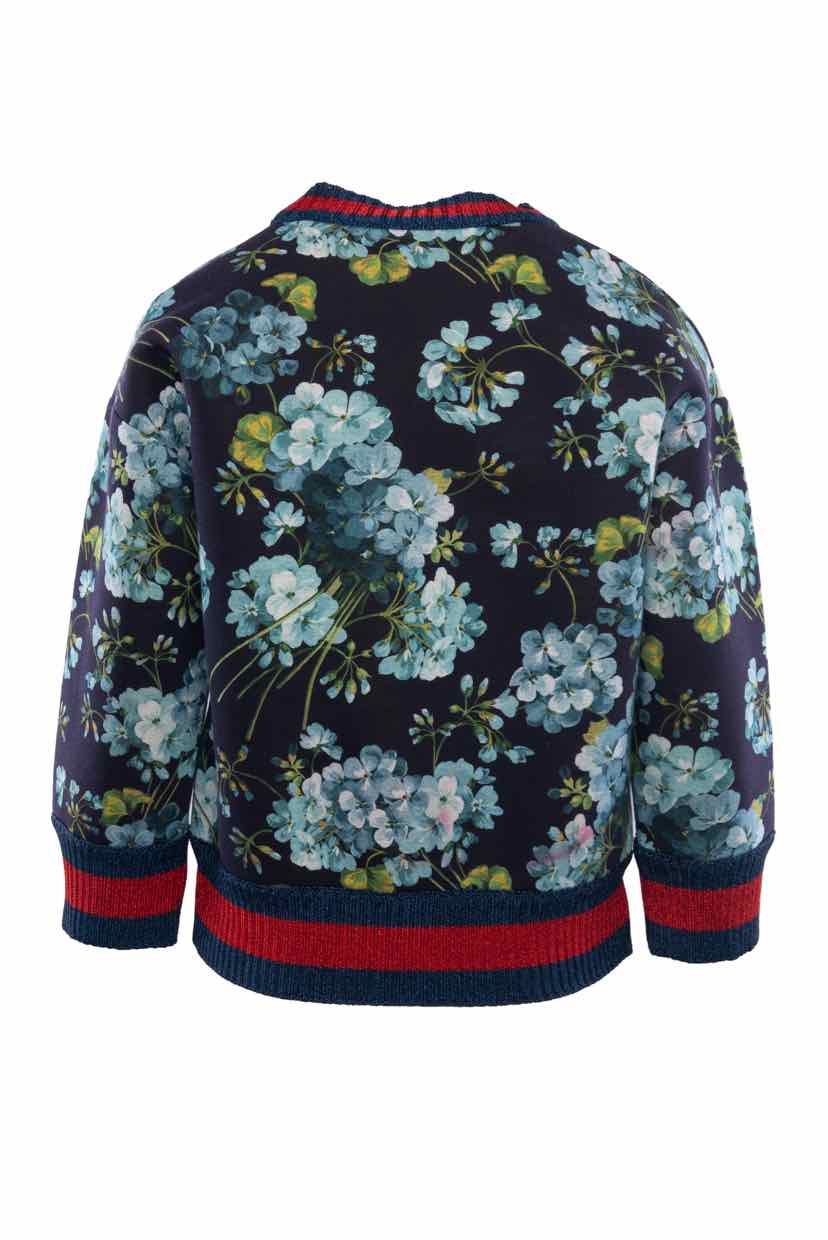 Gucci Size XS Floral Print Crew Neck Sweatshirt - Image 2