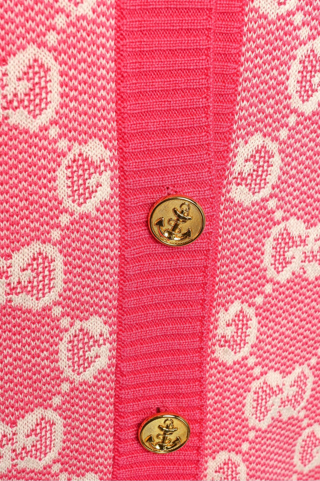 Gucci Size XS Wool & Cotton GG Cardigan - Image 4