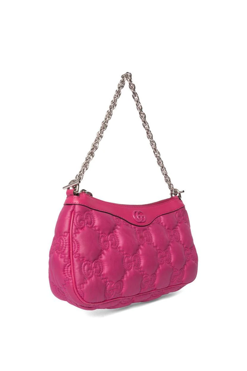 Gucci Small GG Quilted Matelasse Leather Trim Shoulder Bag - Image 2