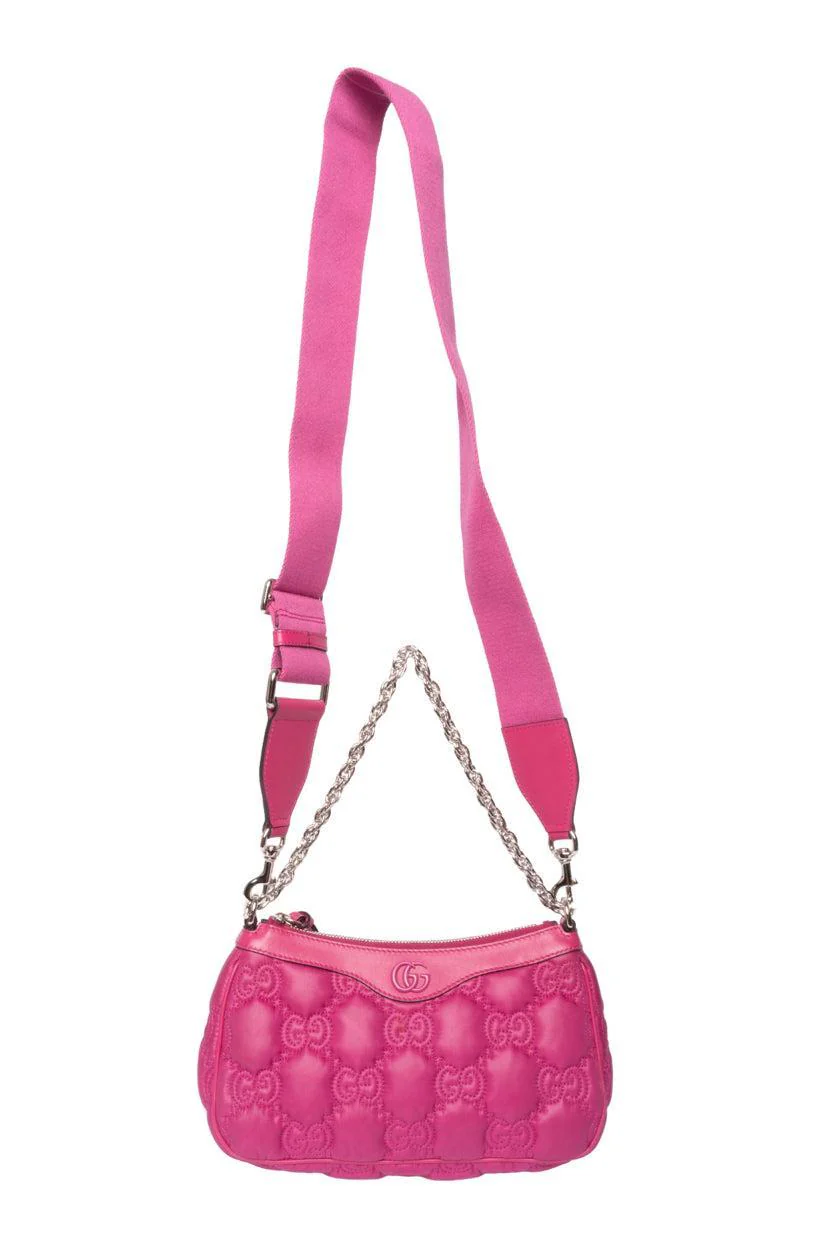 Gucci Small GG Quilted Matelasse Leather Trim Shoulder Bag - Image 5