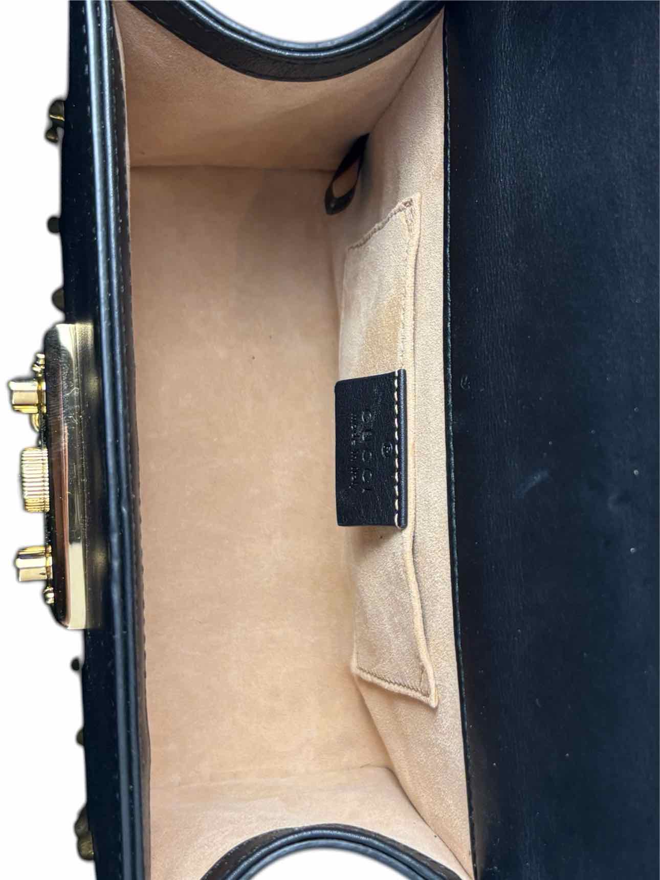 Gucci Small Studded Leather Padlock Purse - Image 7
