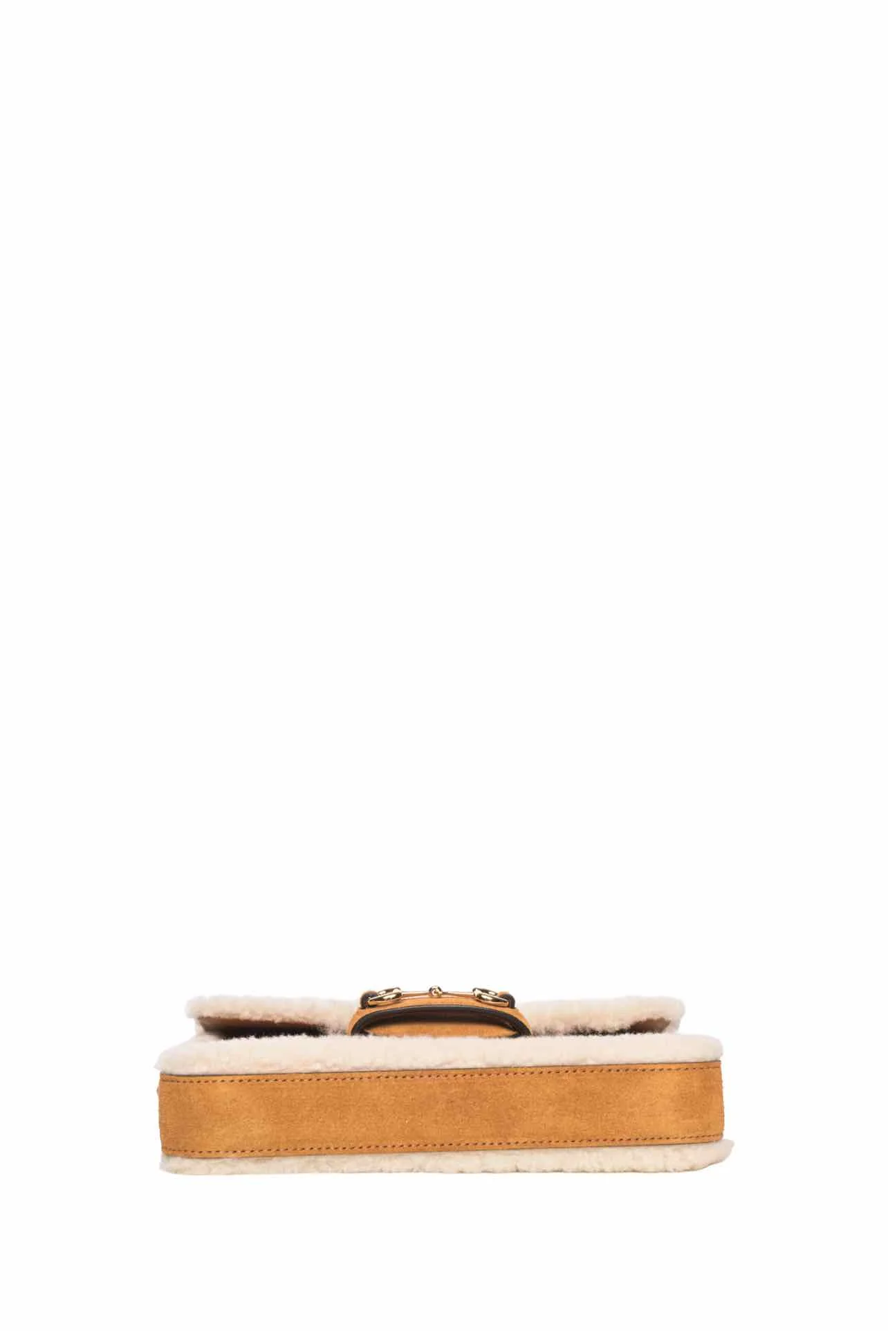 Gucci Suede Shearling Horsebit Mini 1955 Shoulder Bag - Image 4