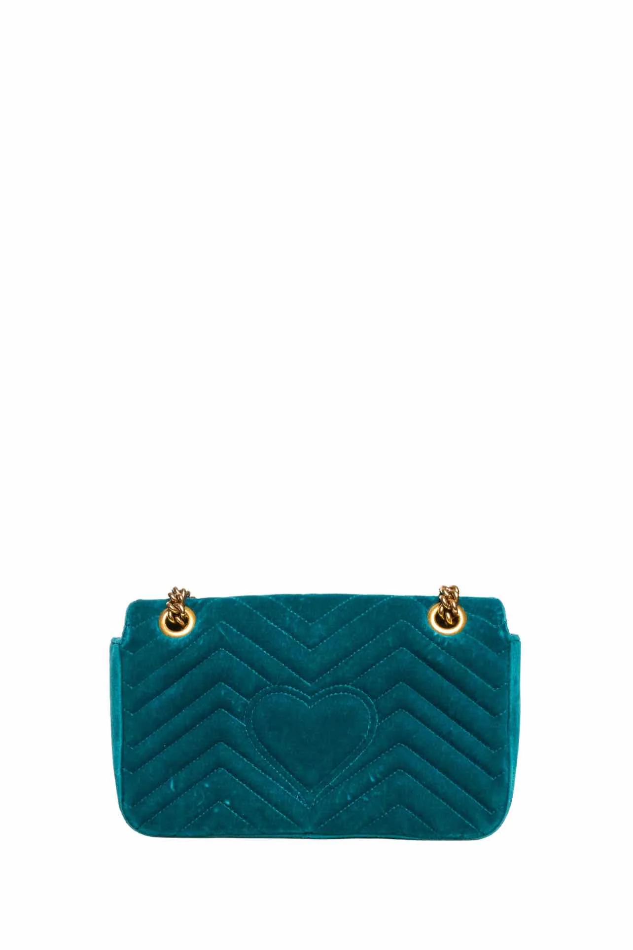 Gucci Velvet Matelasse GG Marmont Small Shoulder Bag - Image 4