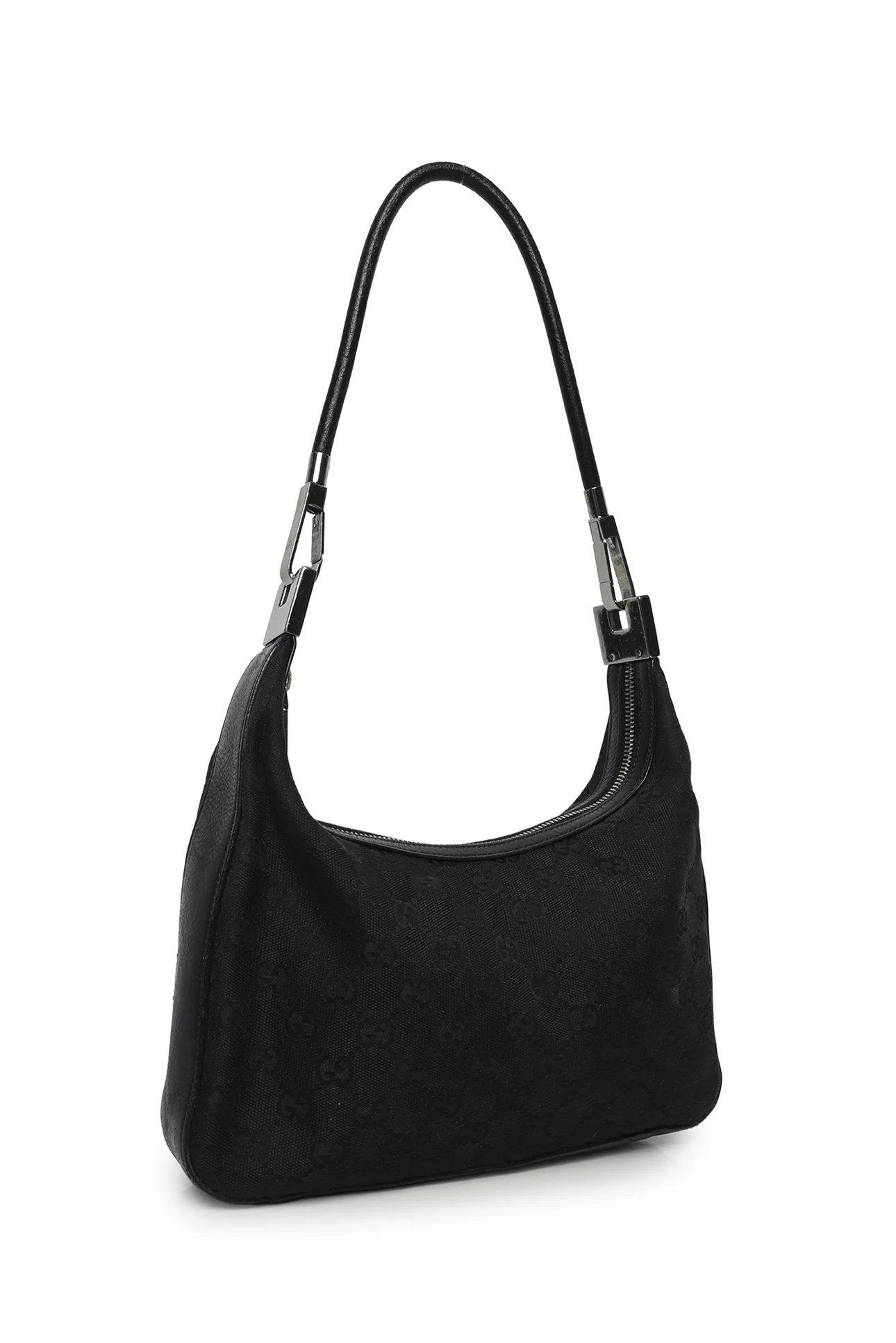 Gucci Vintage GG Canvas Hobo Shoulder Bag - Image 2