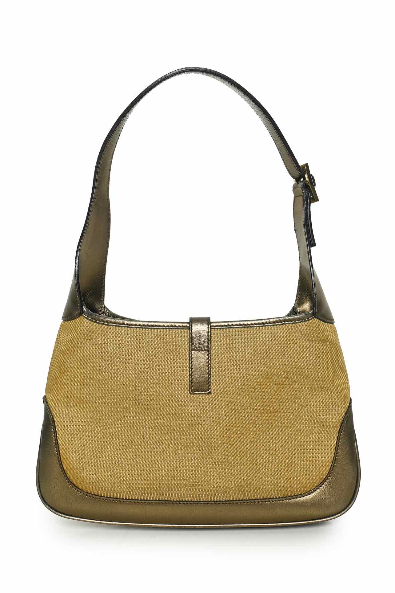 Gucci Vintage Metallic Jackie O Hobo Bag - Image 3
