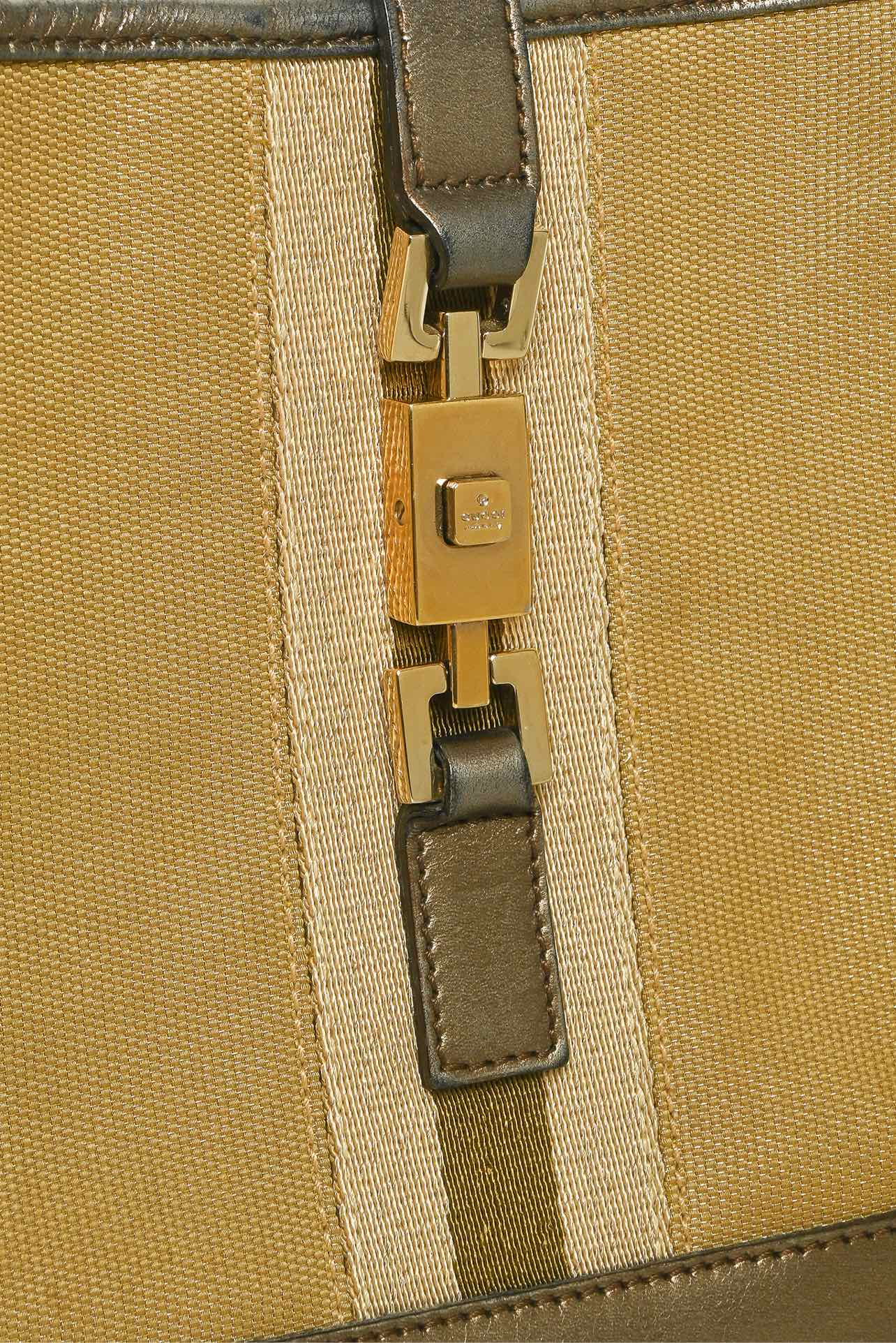 Gucci Vintage Metallic Jackie O Hobo Bag - Image 5