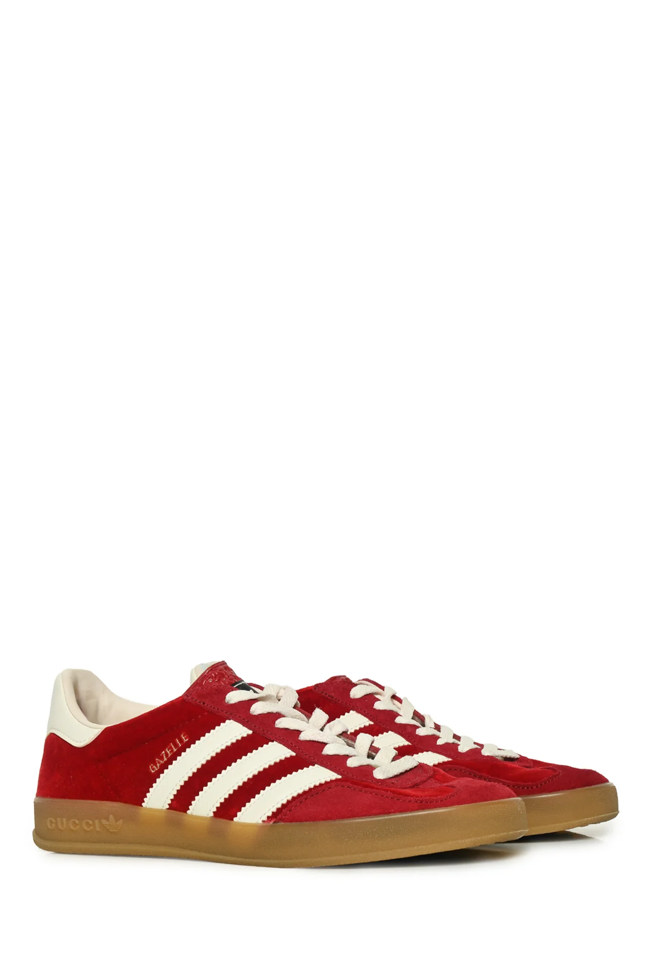 Gucci x Adidas Size 8 Velvet & Suede Gazelle Sneaker - Image 2