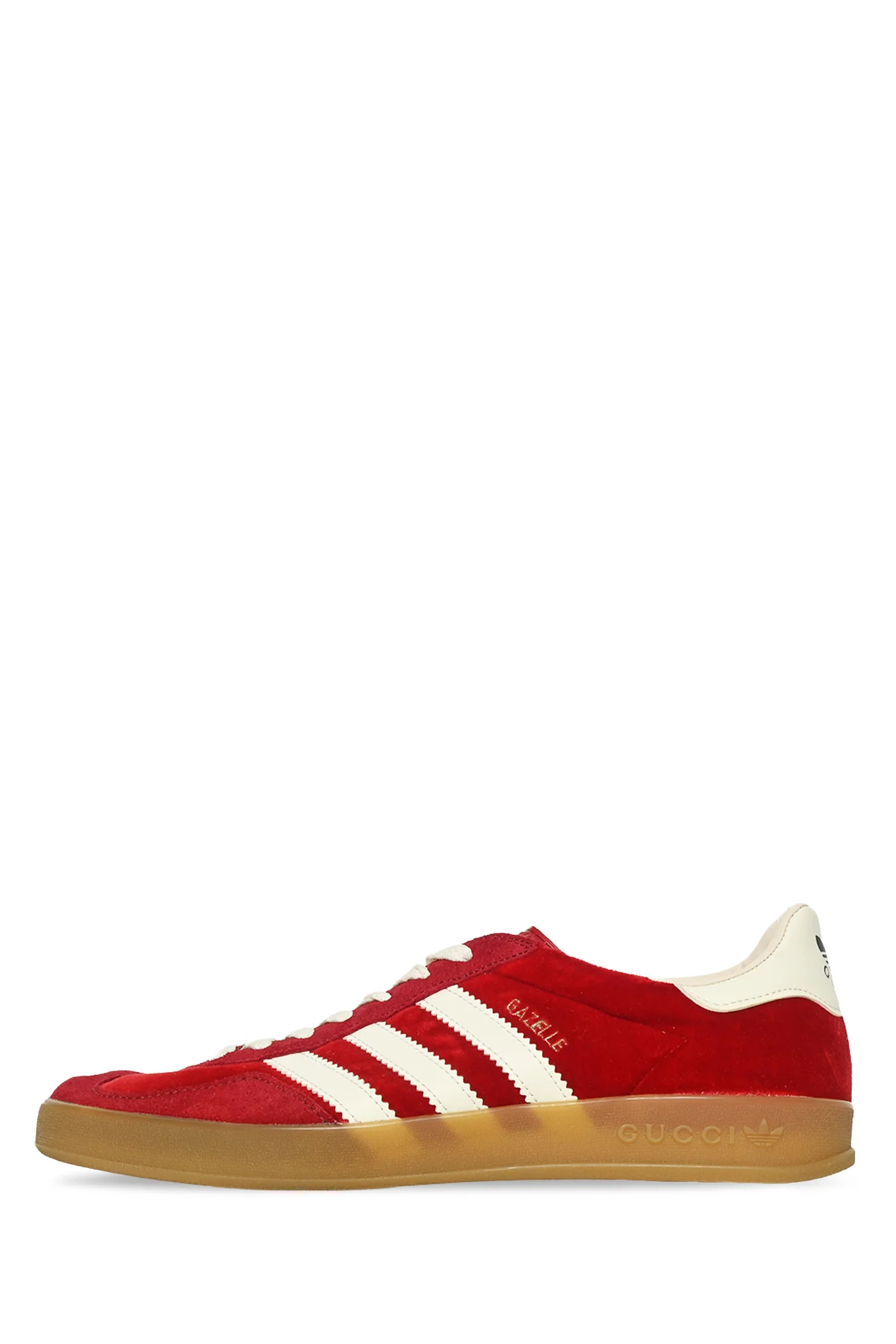 Gucci x Adidas Size 8 Velvet & Suede Gazelle Sneaker - Image 3