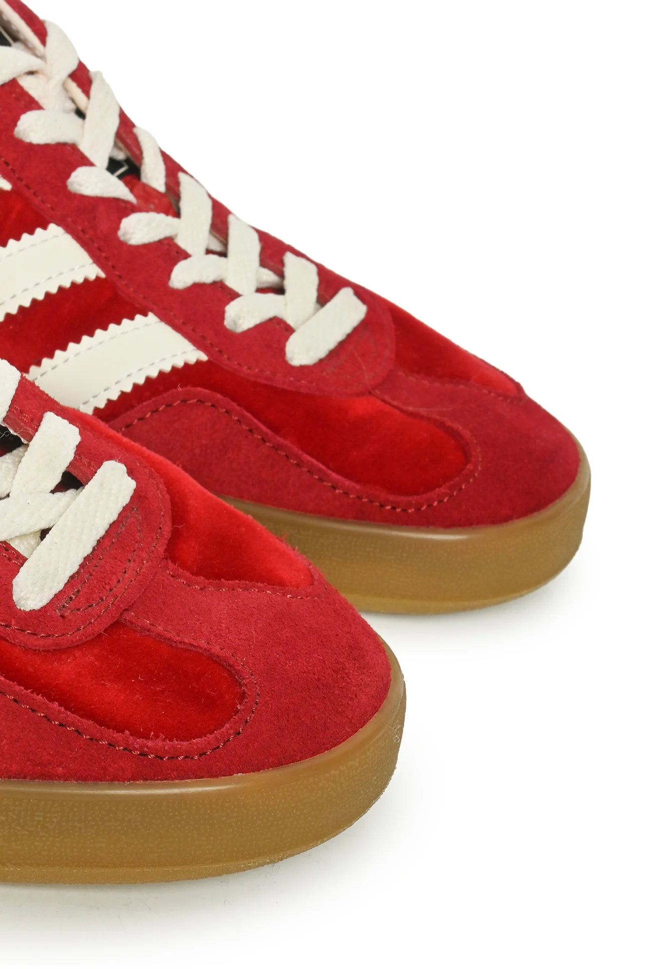 Gucci x Adidas Size 8 Velvet & Suede Gazelle Sneaker - Image 4