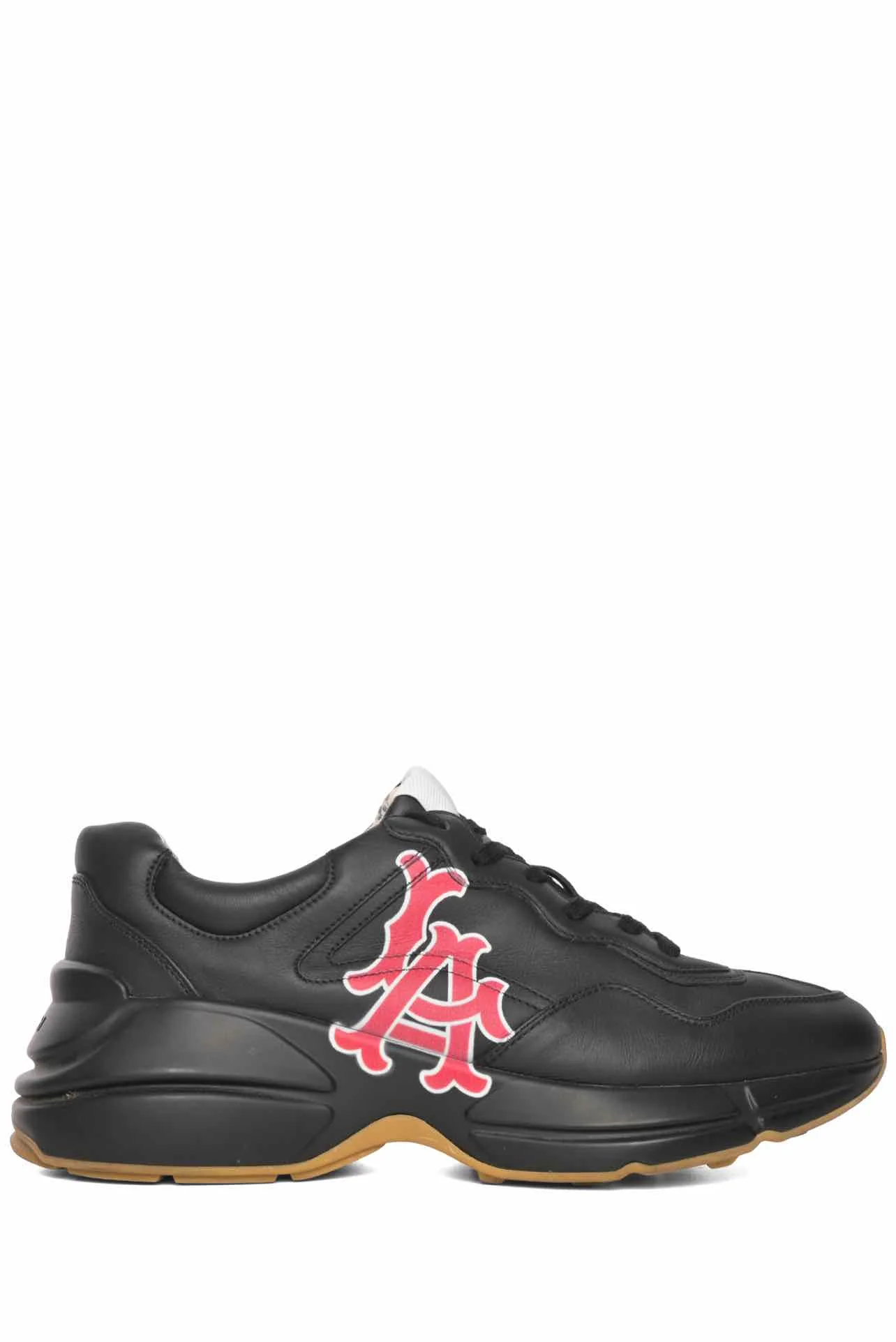 Gucci x MLB Men's Size 6 LA Dodgers Rhyton Calfskin Sneakers