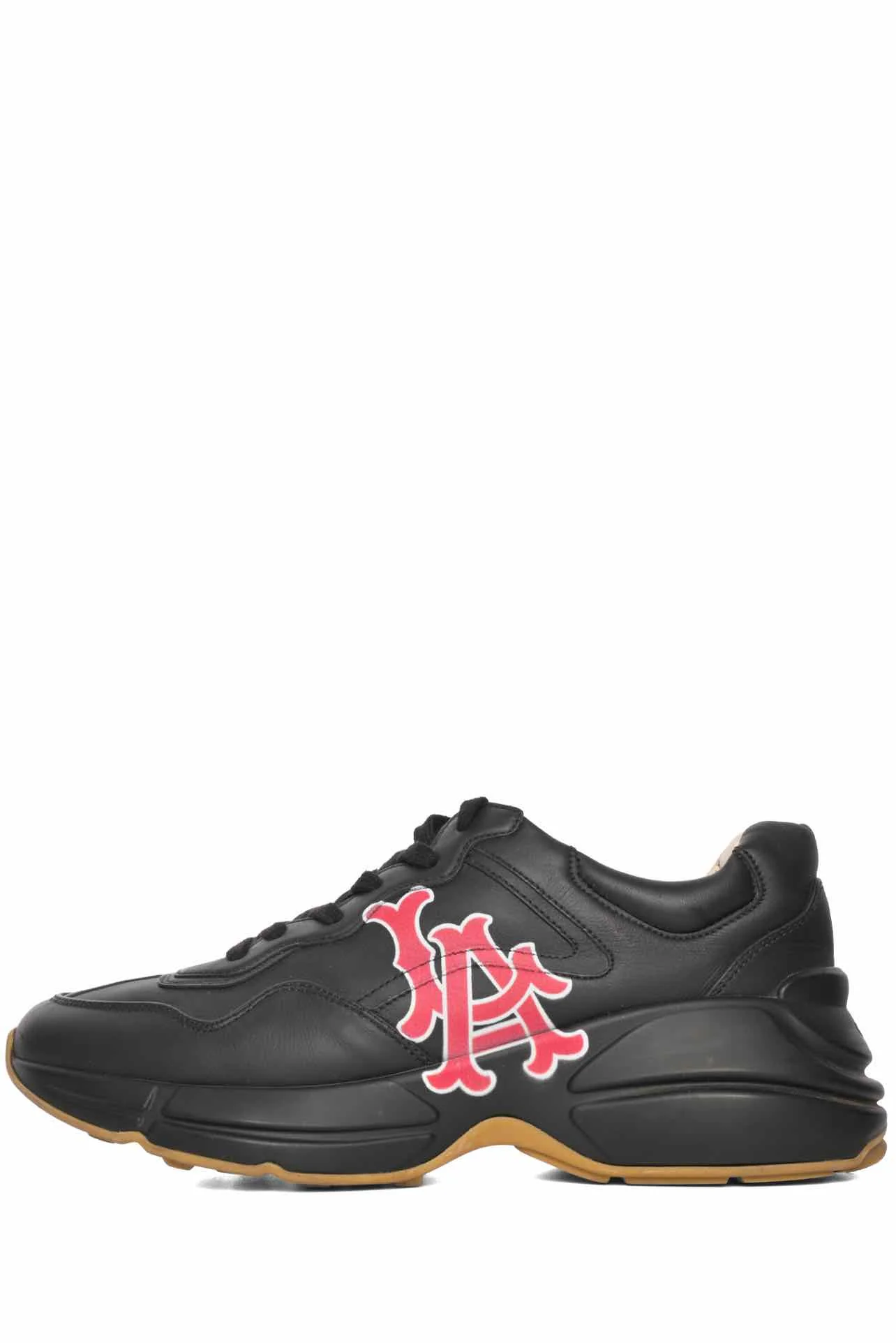 Gucci x MLB Men's Size 6 LA Dodgers Rhyton Calfskin Sneakers - Image 3