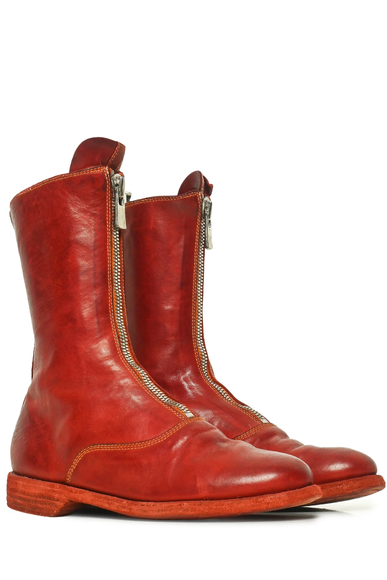 GUIDI Size 35 310 Front Zip Boots - Image 2