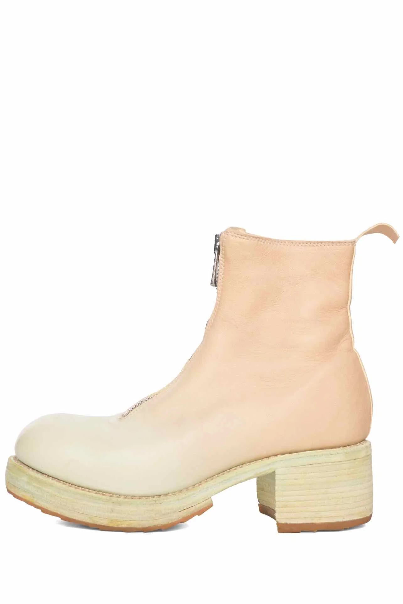 GUIDI Size 36 Special Edition Ombre Leather Front Zip Ankle Boots - Image 3