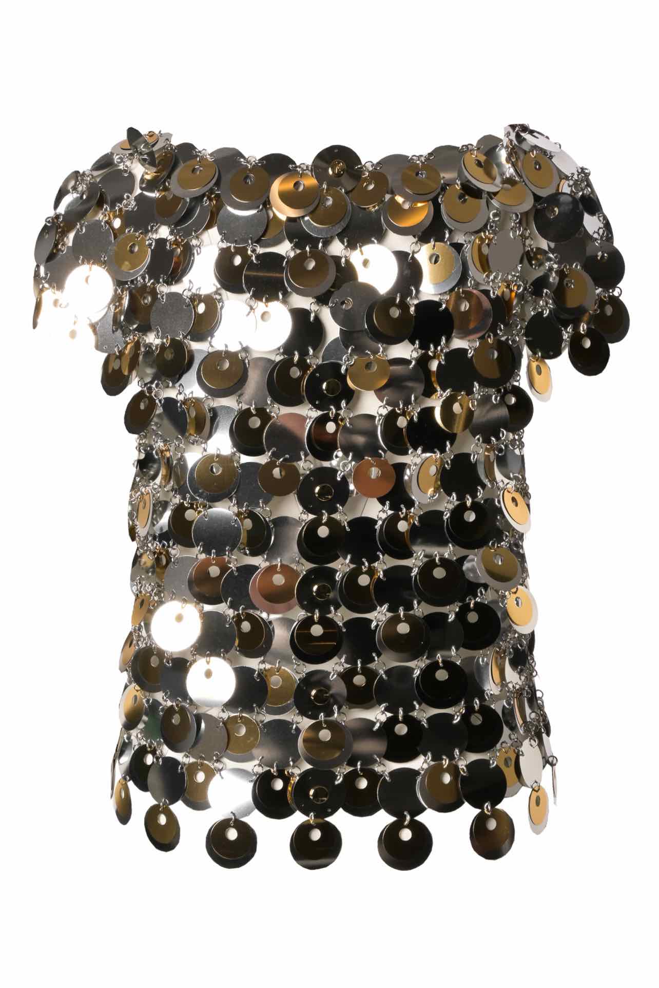 H & M x Rabanne Size L Sequin-Disc Tops - Image 2