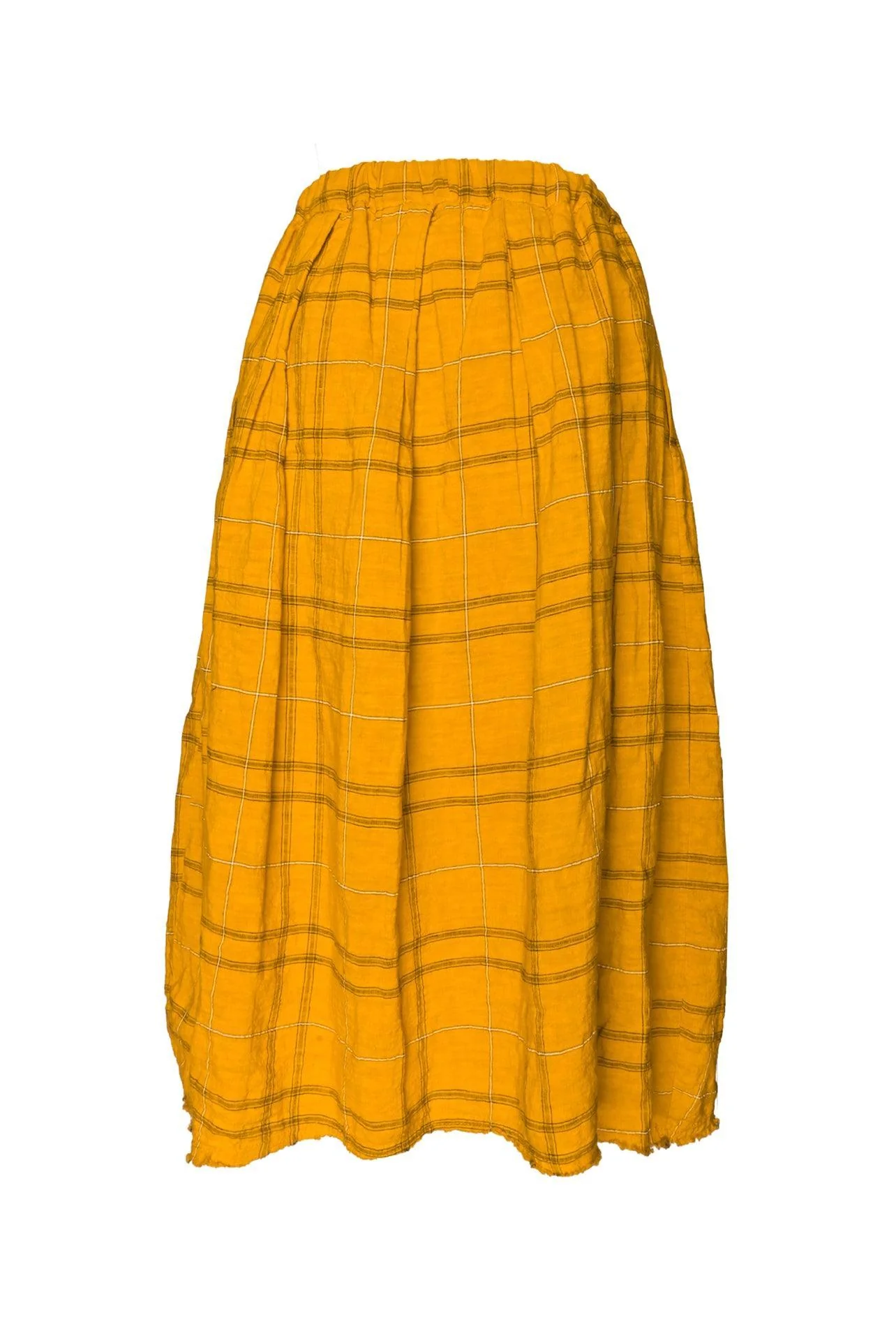 Hannoh Wessel Size 40 Plaid Midi Skirt - Image 2