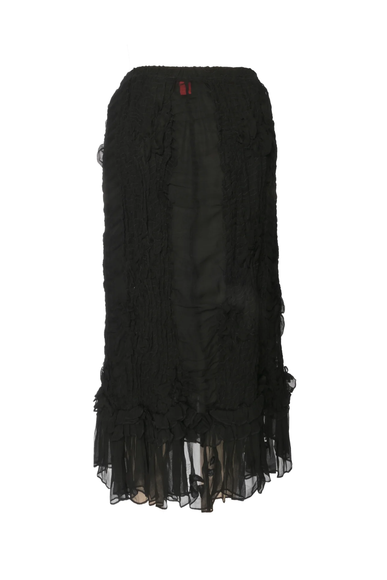 Heart Haat by Issey Miyake Size 2 Ruched Midi Skirt - Image 2