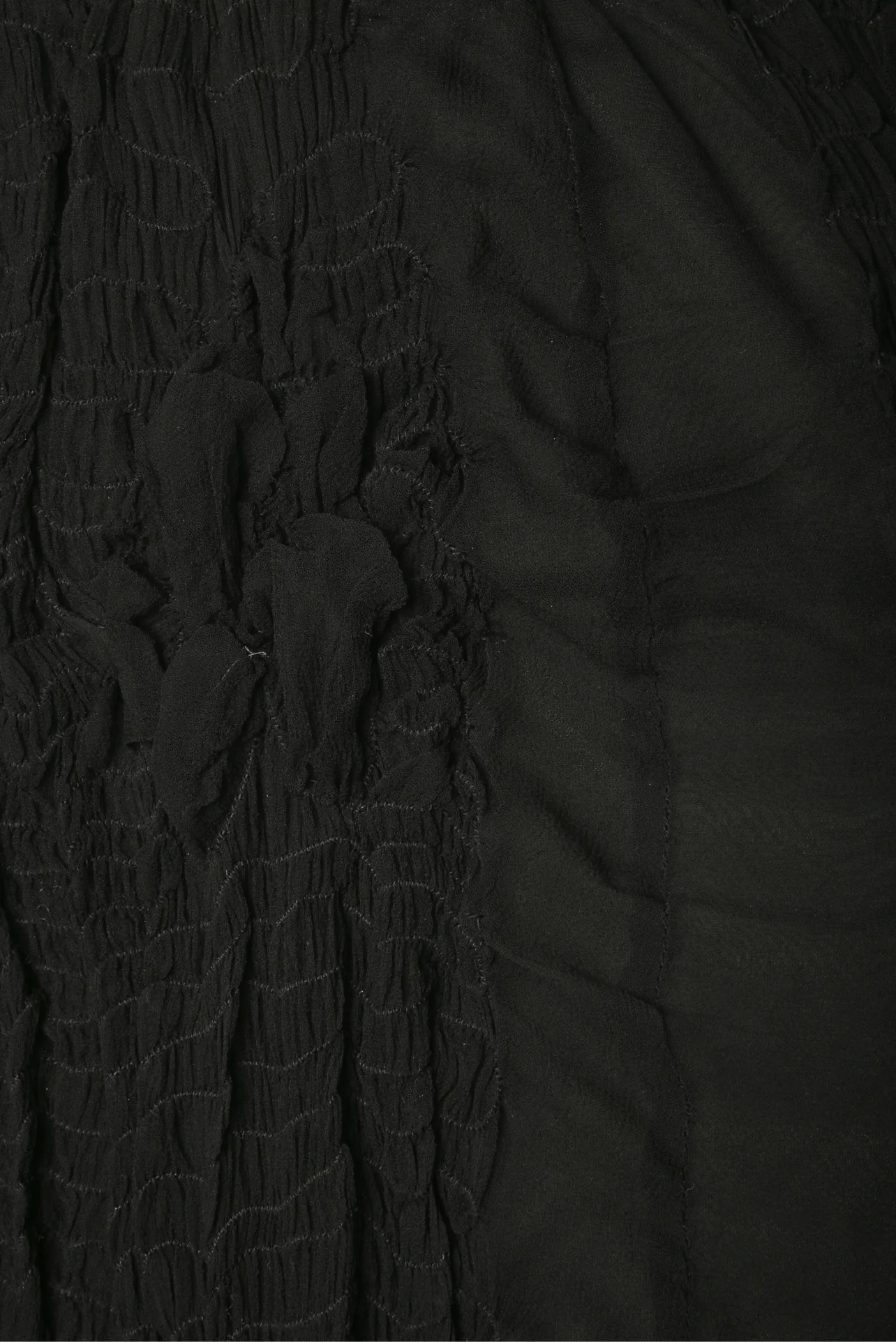 Heart Haat by Issey Miyake Size 2 Ruched Midi Skirt - Image 3