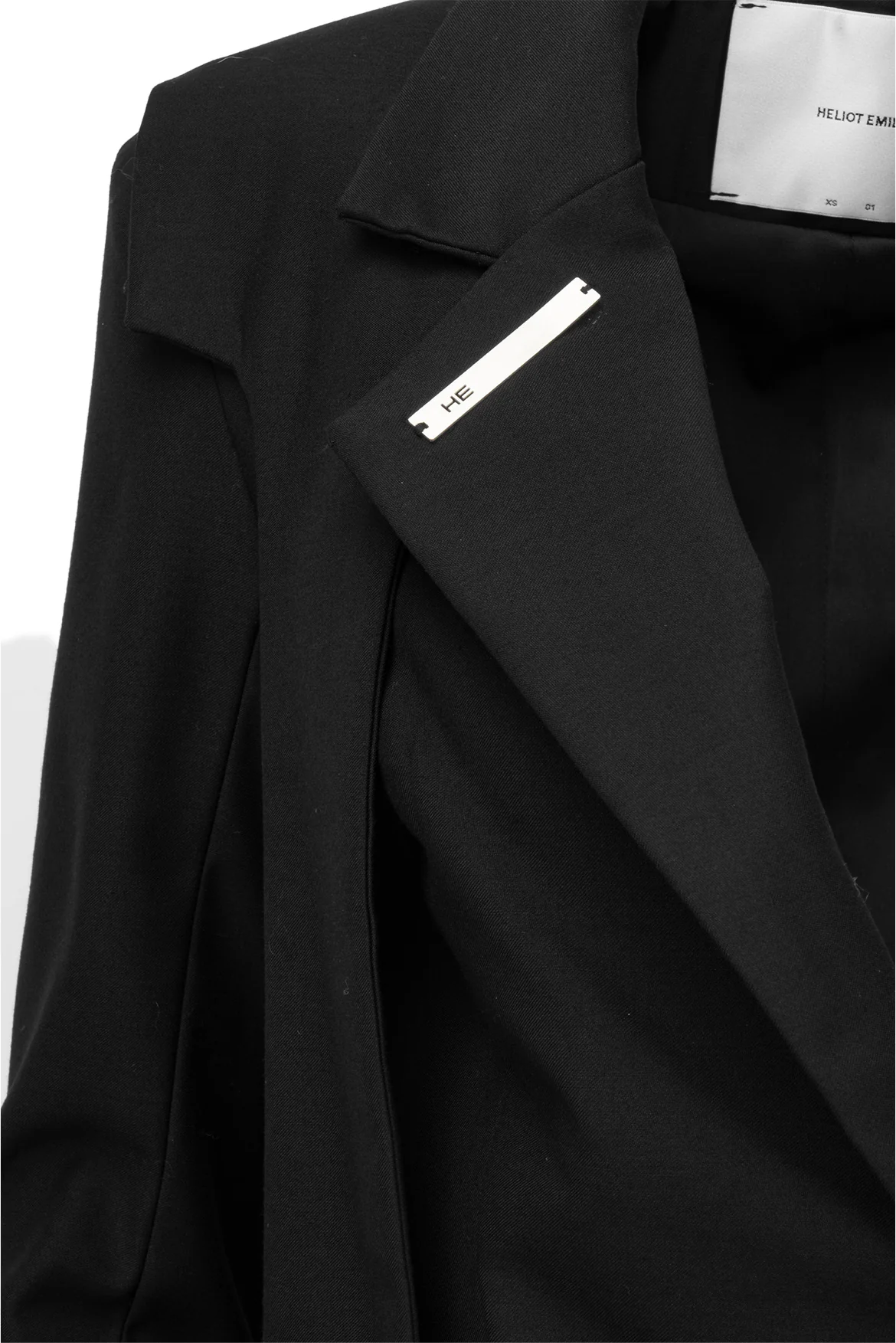 Heliot Emil Size XS Asymmetric Layered Blazer - Image 3