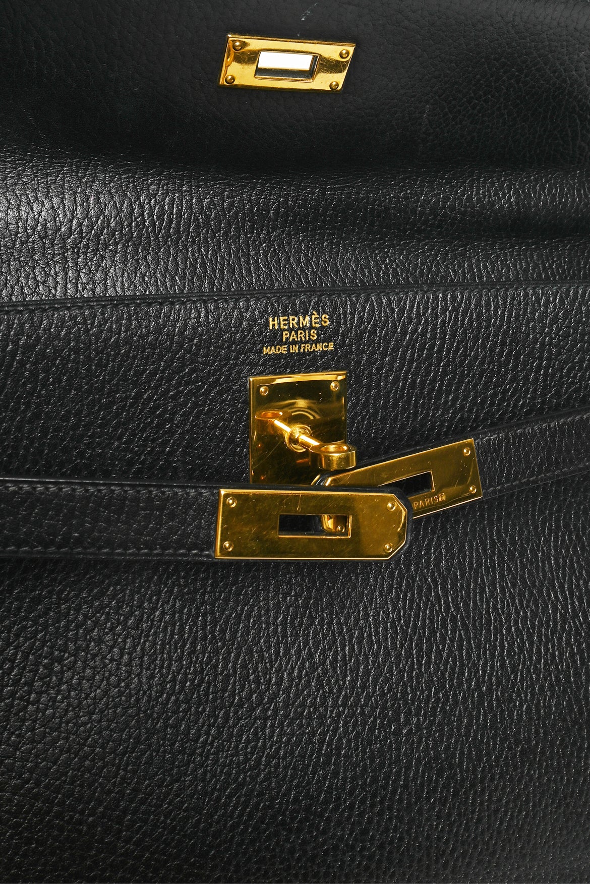 Hermes 1995 Kelly 35 Retourne in Ardennes Leather - Image 7