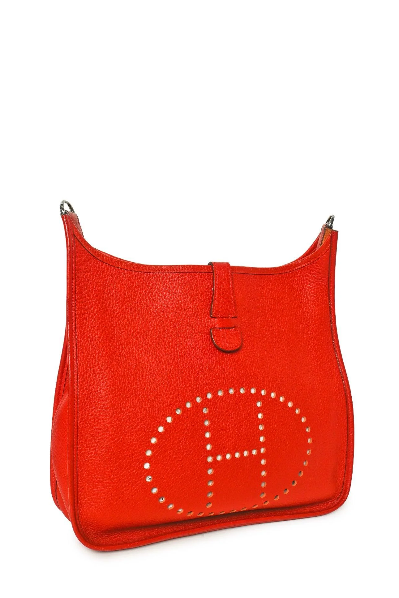 Hermes 2005 Red Taurillon Clemence Evelyne III PM Crossbody - Image 2