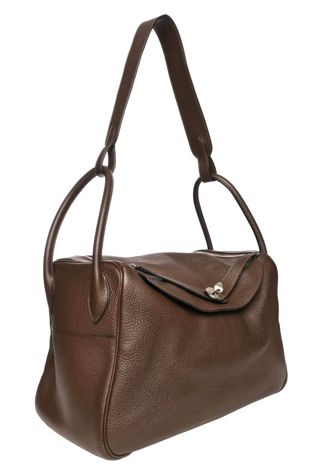 Hermes 2007 Taurillon Clemence Lindy 34 Shoulder Bag - Image 6