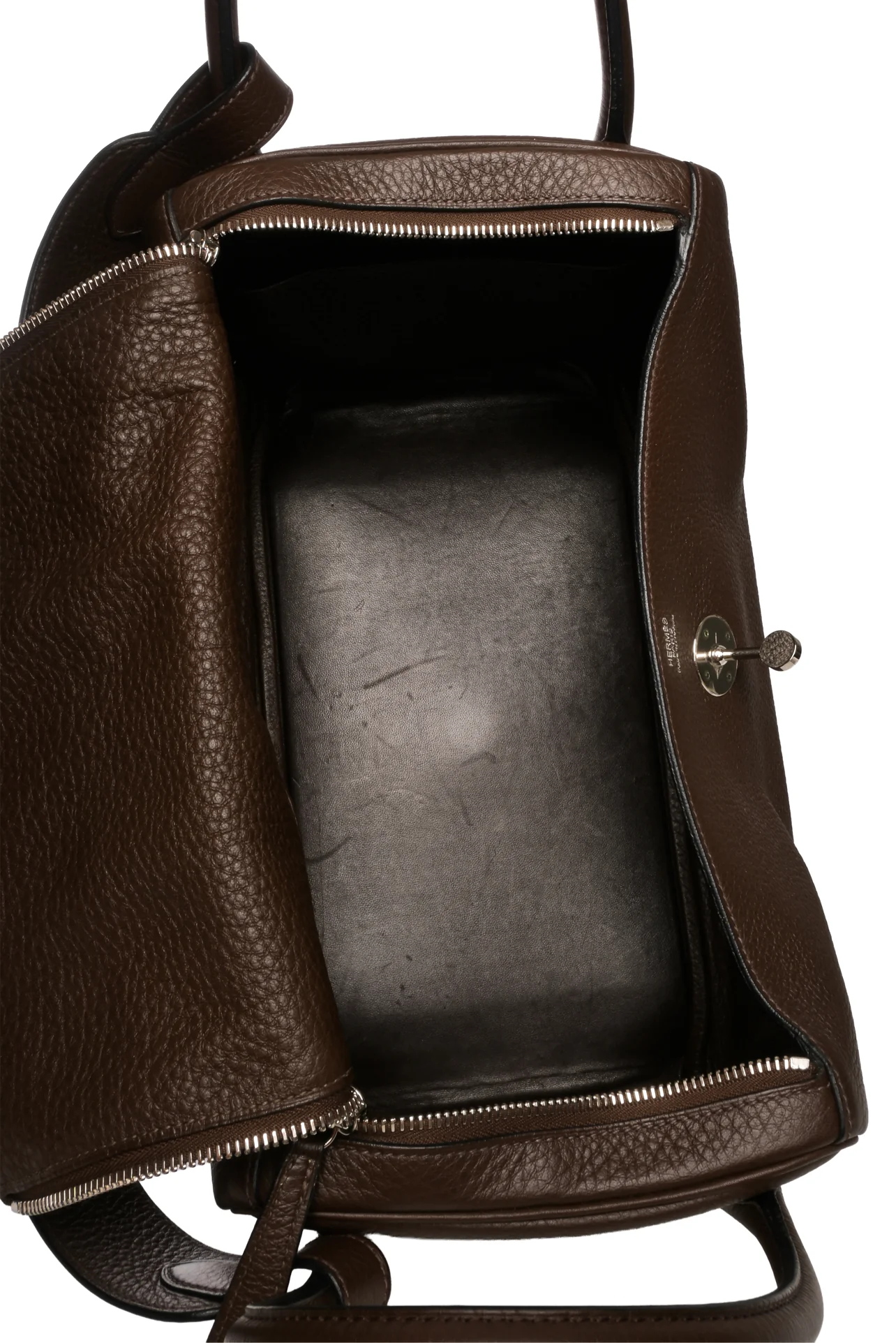 Hermes 2007 Taurillon Clemence Lindy 34 Shoulder Bag - Image 8