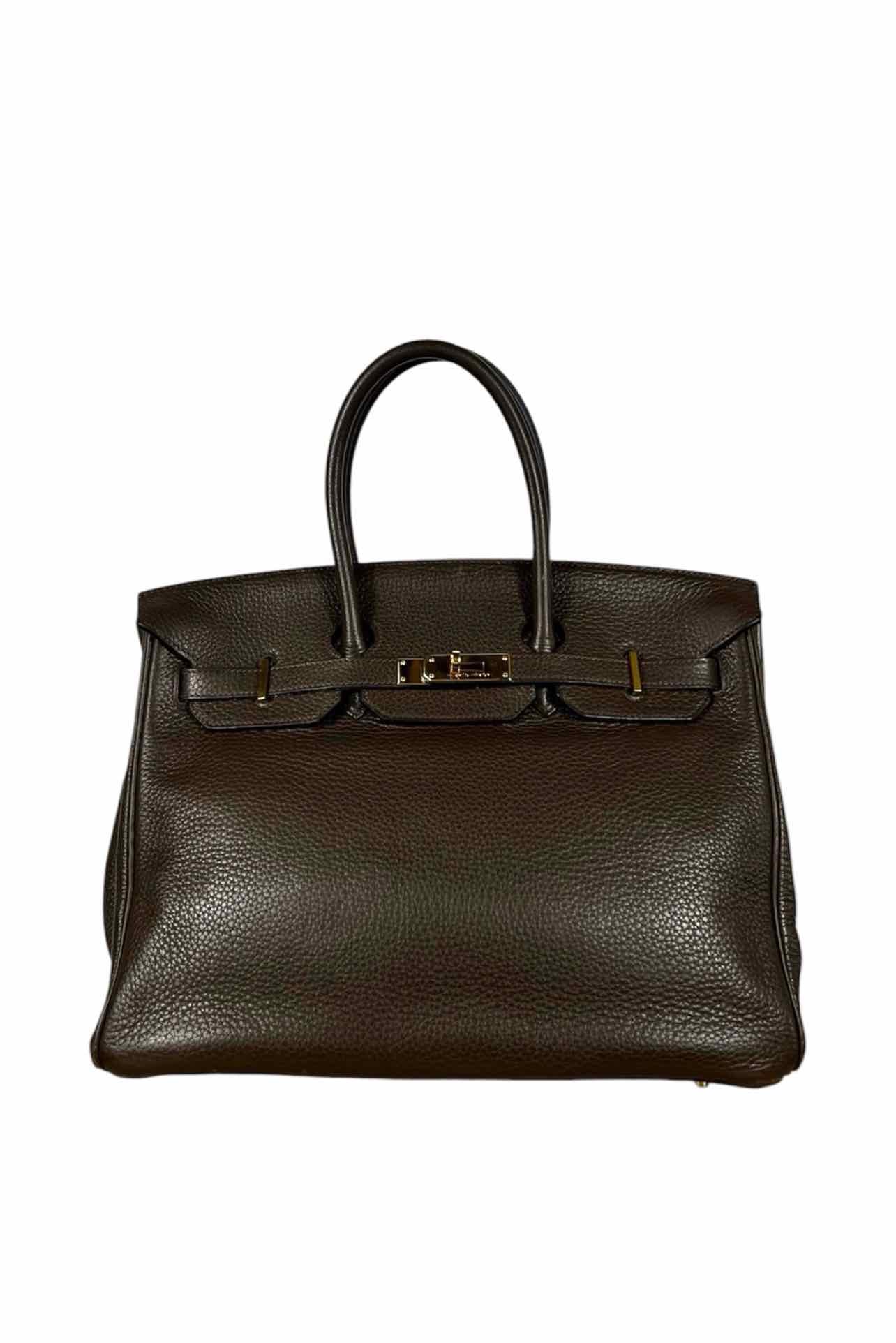 Hermes 2009 Clemence Leather Birkin 35