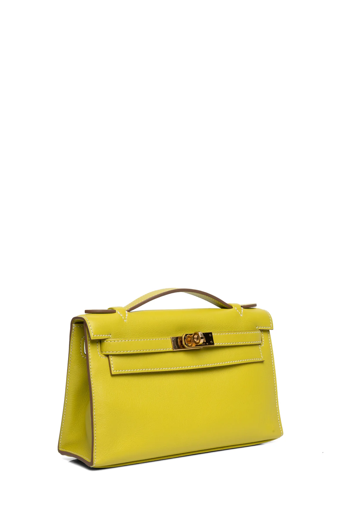 Hermes 2011 Swift Leather Kelly Pochette Clutch - Image 2