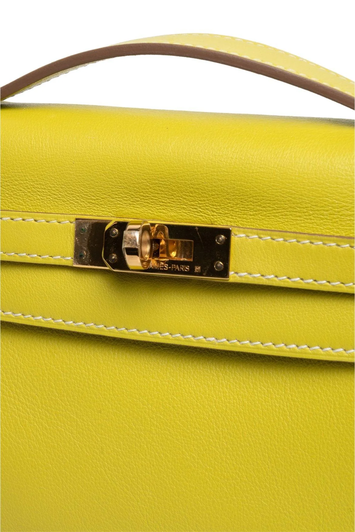 Hermes 2011 Swift Leather Kelly Pochette Clutch - Image 5