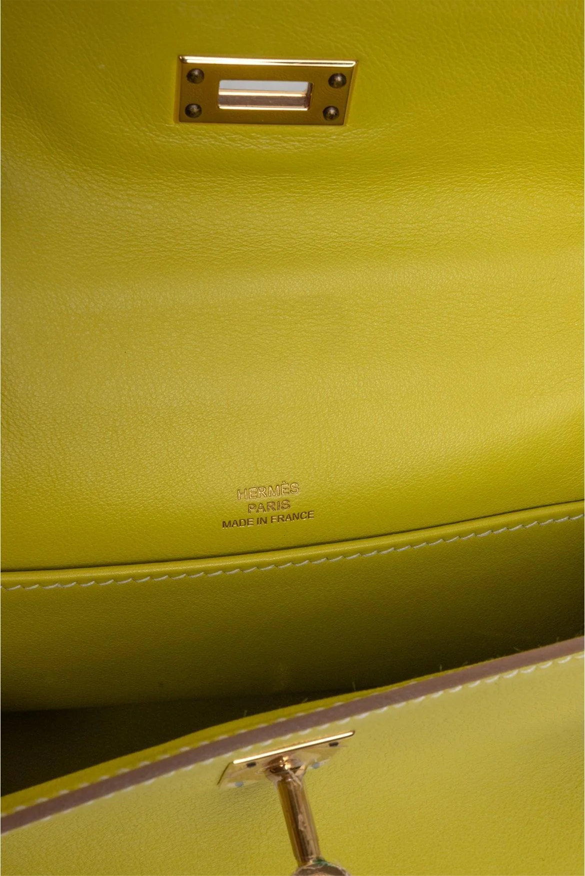 Hermes 2011 Swift Leather Kelly Pochette Clutch - Image 6
