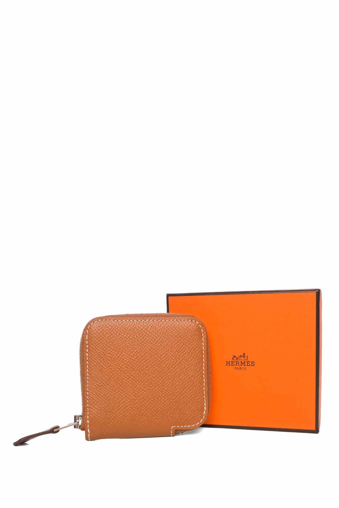 Hermes 2018 Epsom Silk' In Compact Coin Purse - Image 6