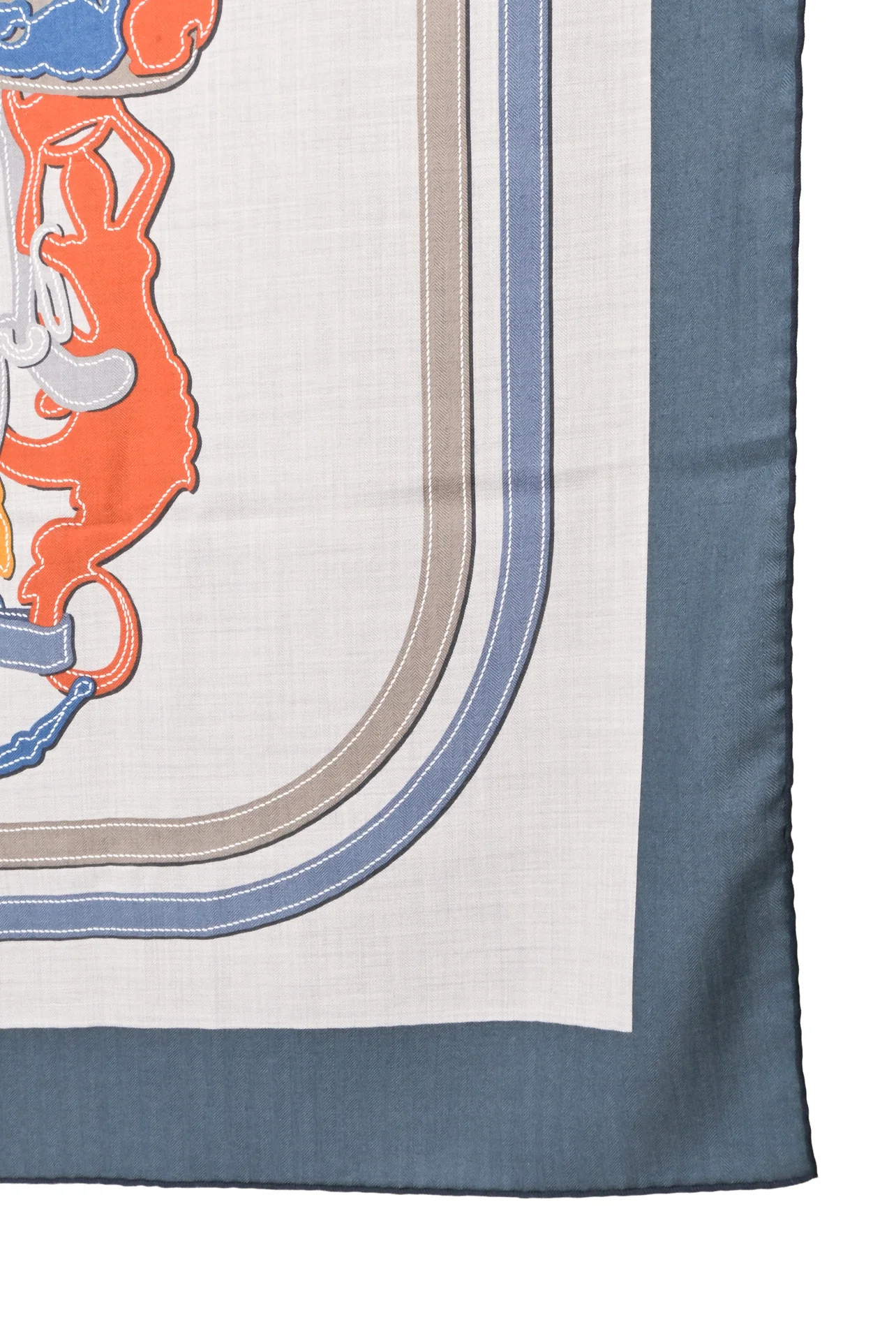 Hermes Brides De Gala Applique Cashmere & Silk Shawl 140 - Image 2