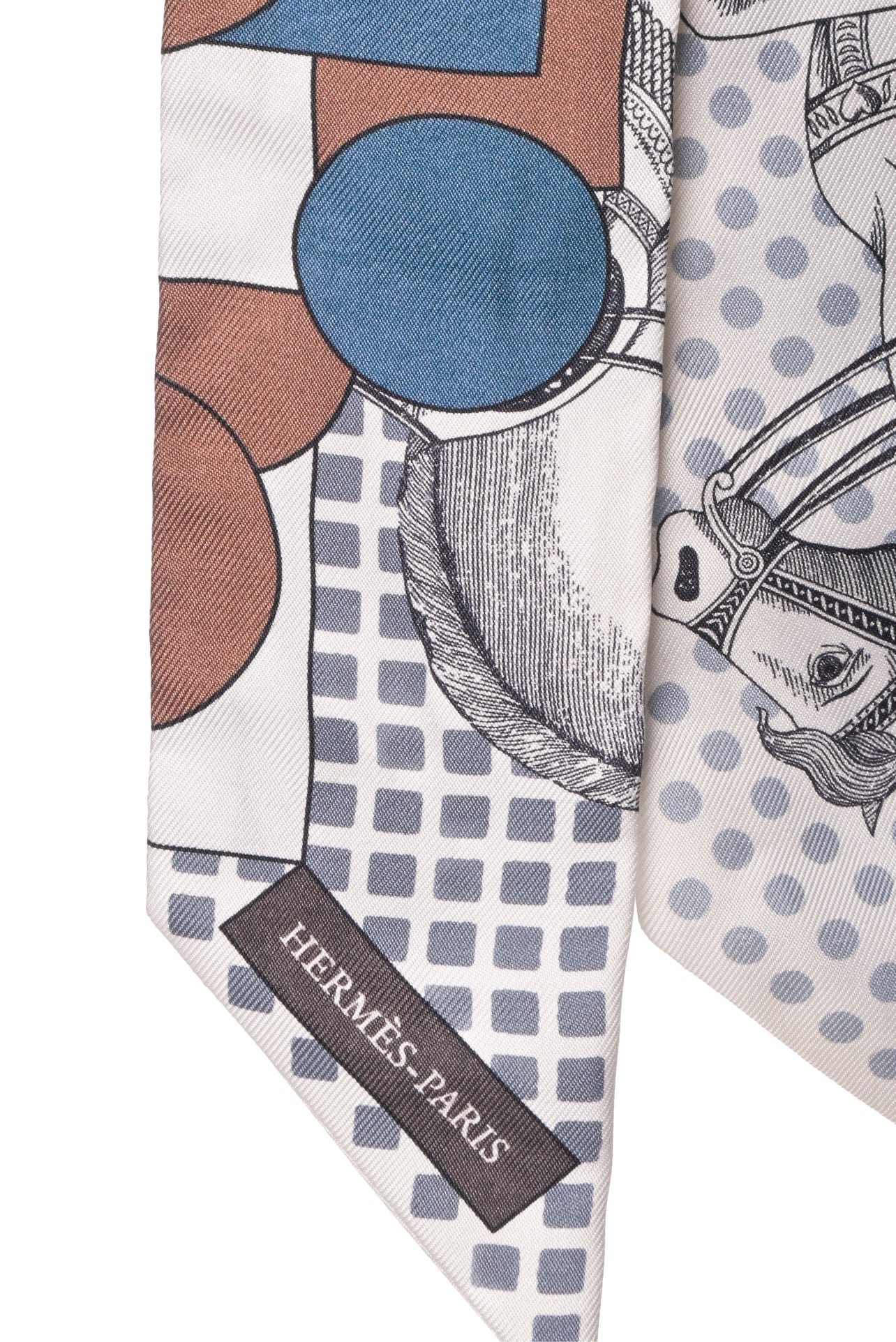 Hermes Cavalier En Formes Silk Twilly Scarf - Image 3
