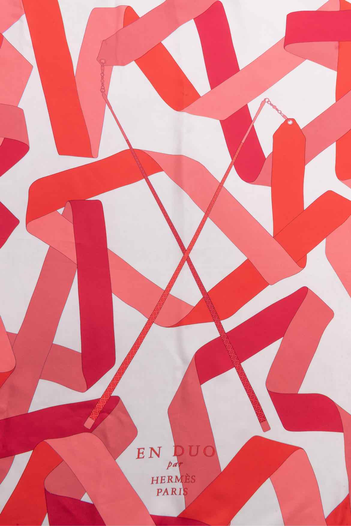 Hermes En Duo Print Silk Square Scarf - Image 4