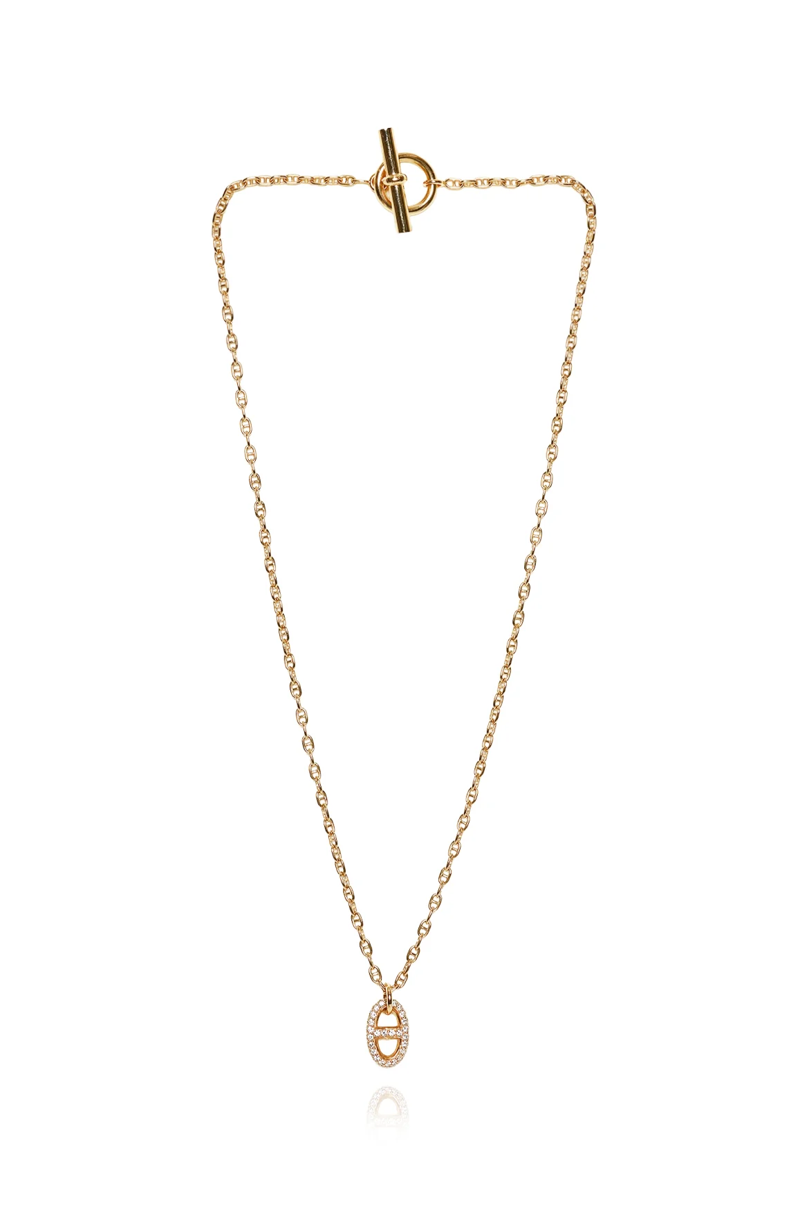 Hermes Farandole Diamond Pendant Rose Gold Necklace - Image 2
