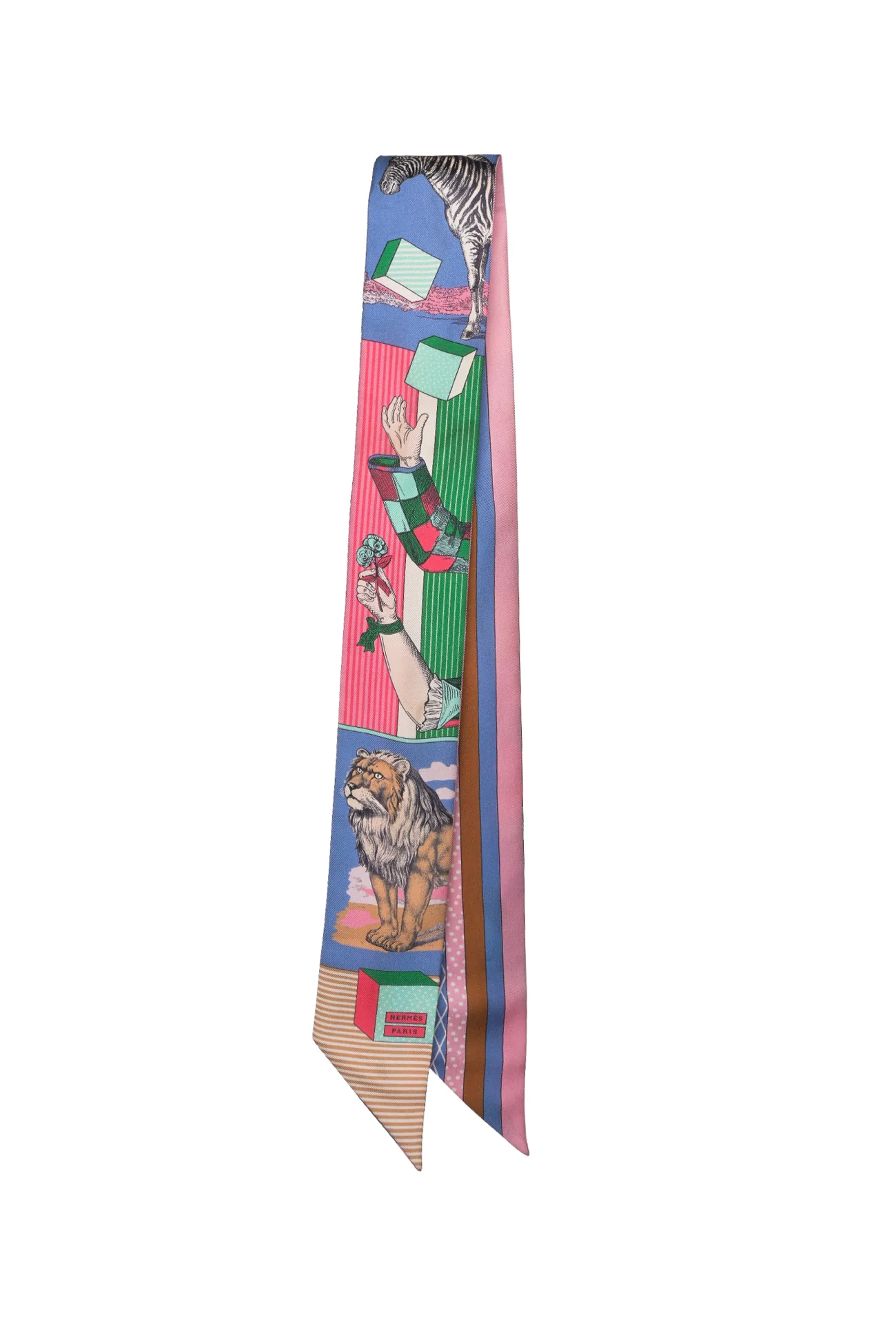 Hermes Grand Theatre Nouveau Twilly Scarf