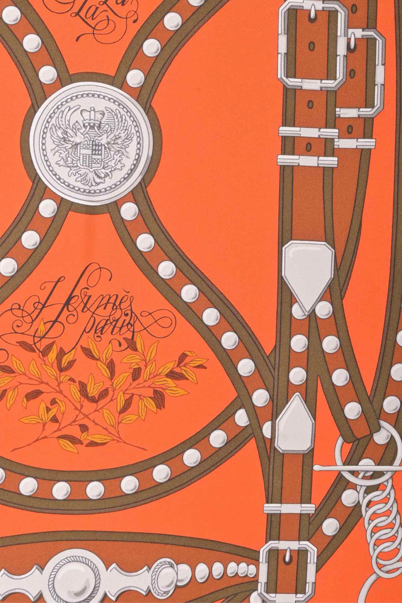 Hermes Grand Tralala Silk Twill Square Scarf - Image 3