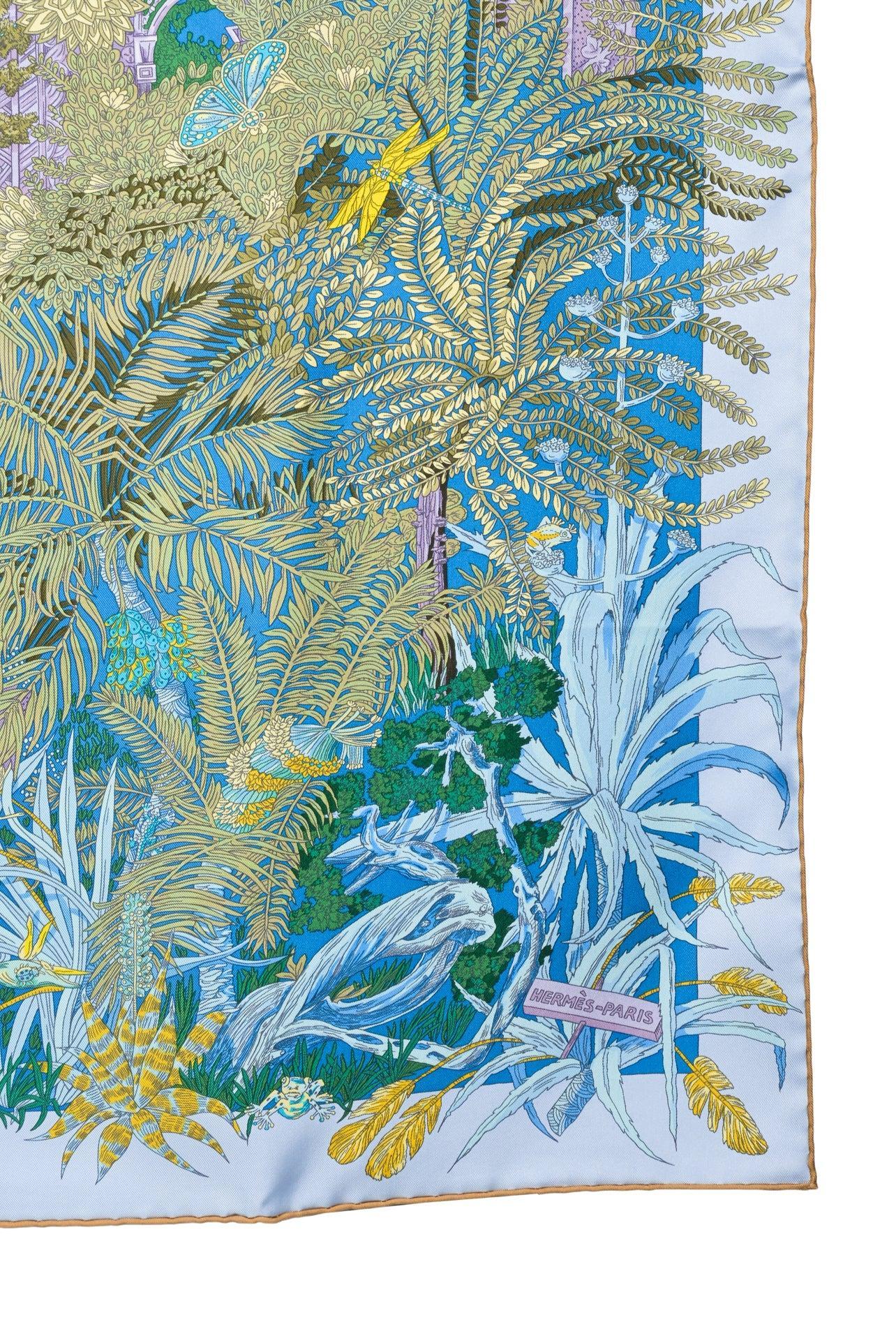 Hermes Jardin a Sintra Silk Scarf - Image 2