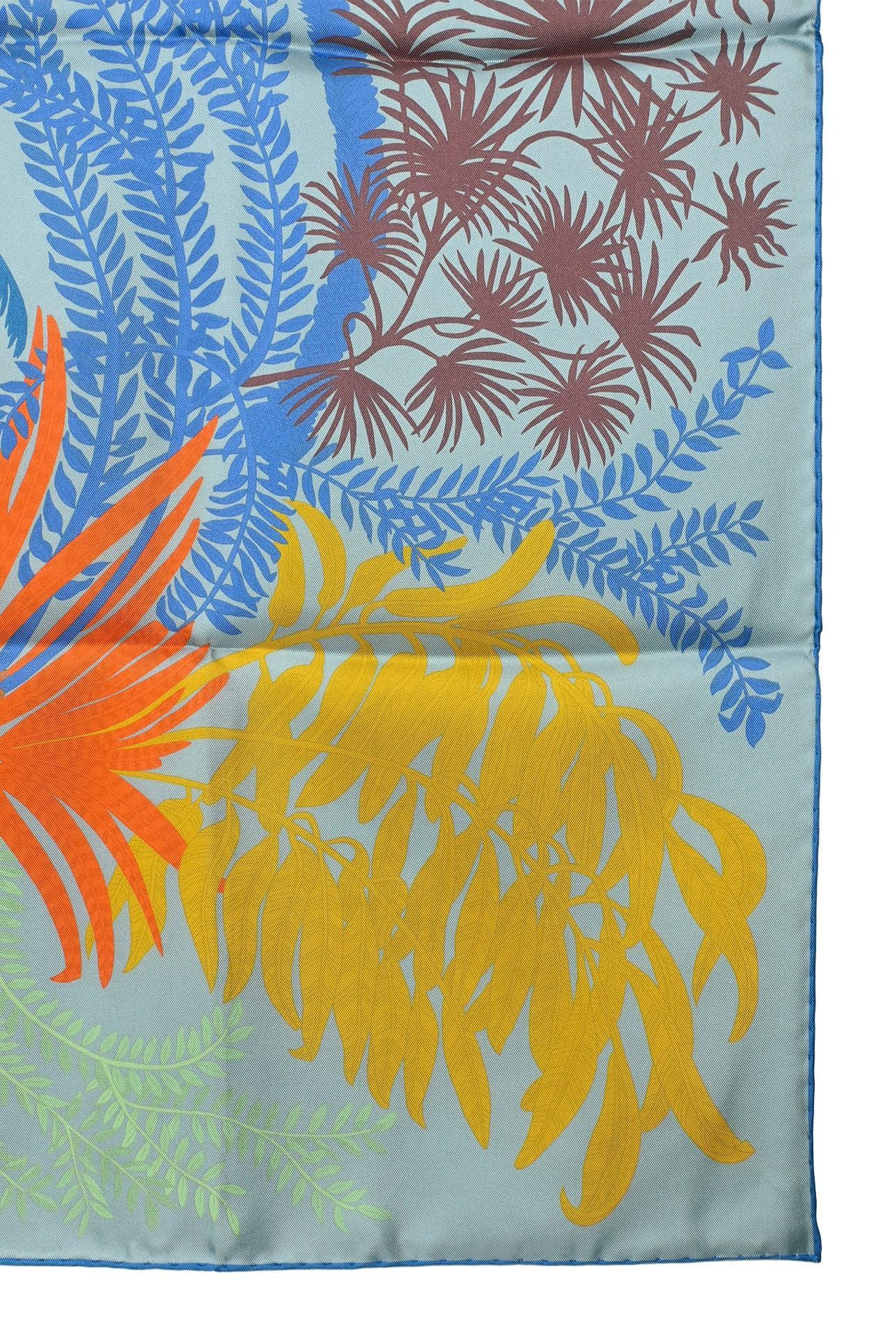 Hermes Le Jardin Des Peintres Double-Sided Silk Square Scarf 90 - Image 4