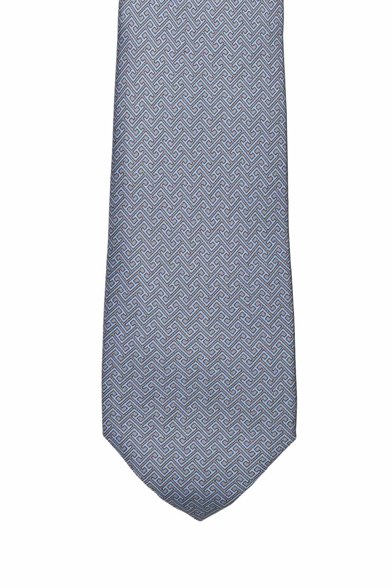 Hermes Men's Faconne H Logo Silk Tie - Image 2
