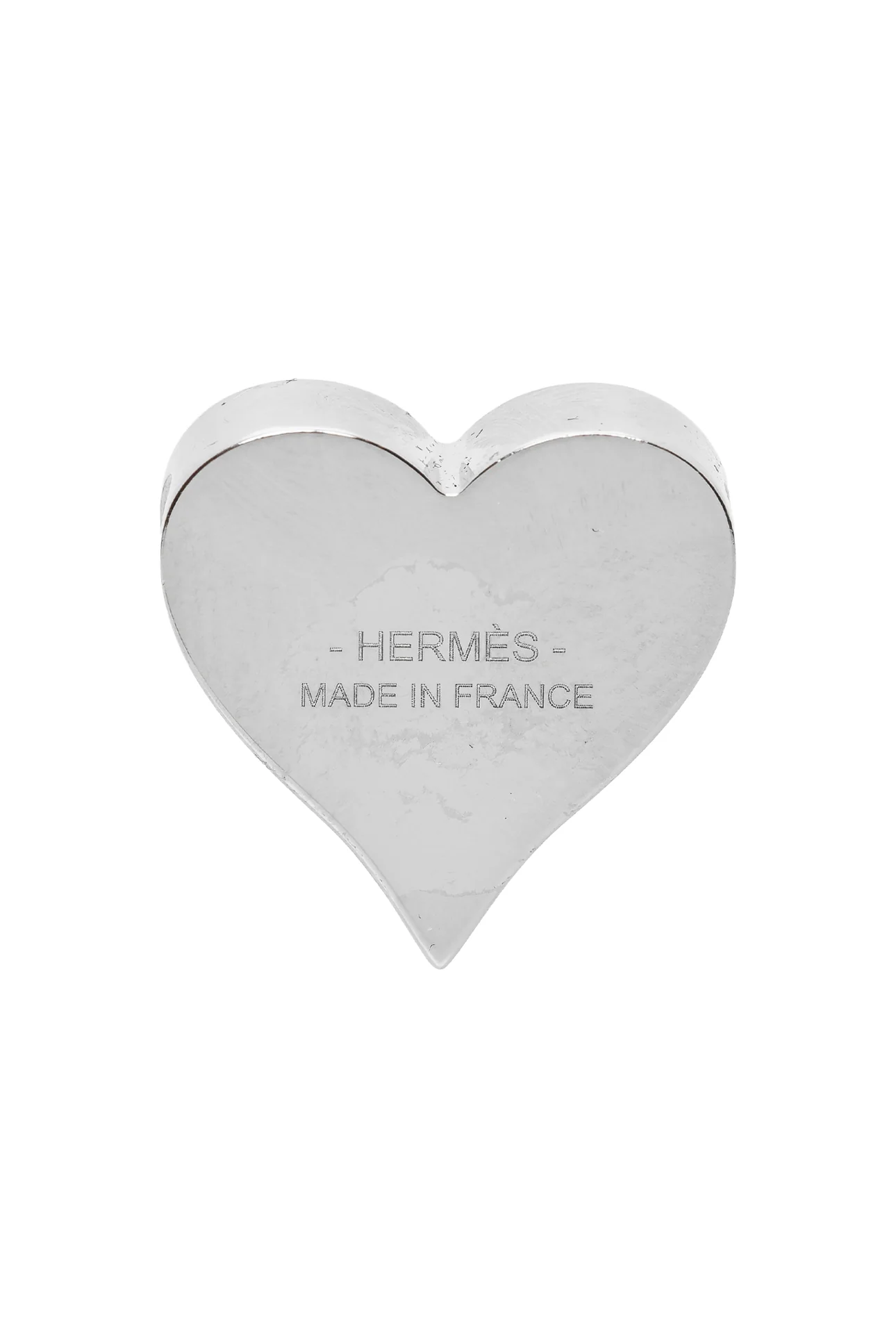 Hermes Palladium Coeur Tea Time Scarf Ring - Image 2