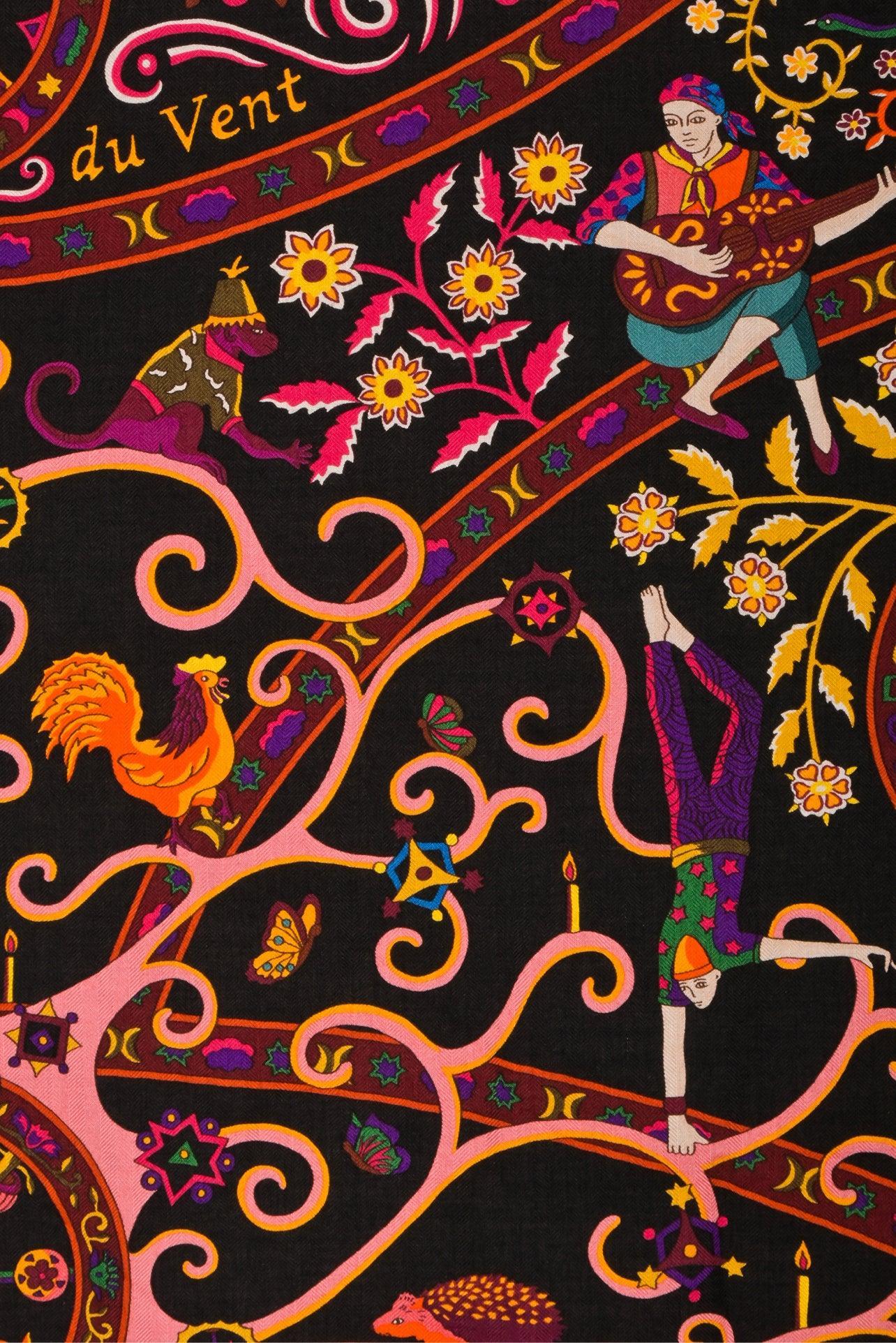 Hermes Peuple du Vent Shawl 140 - Image 3