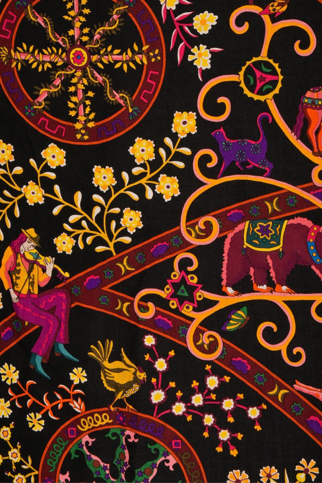 Hermes Peuple du Vent Shawl 140 - Image 4